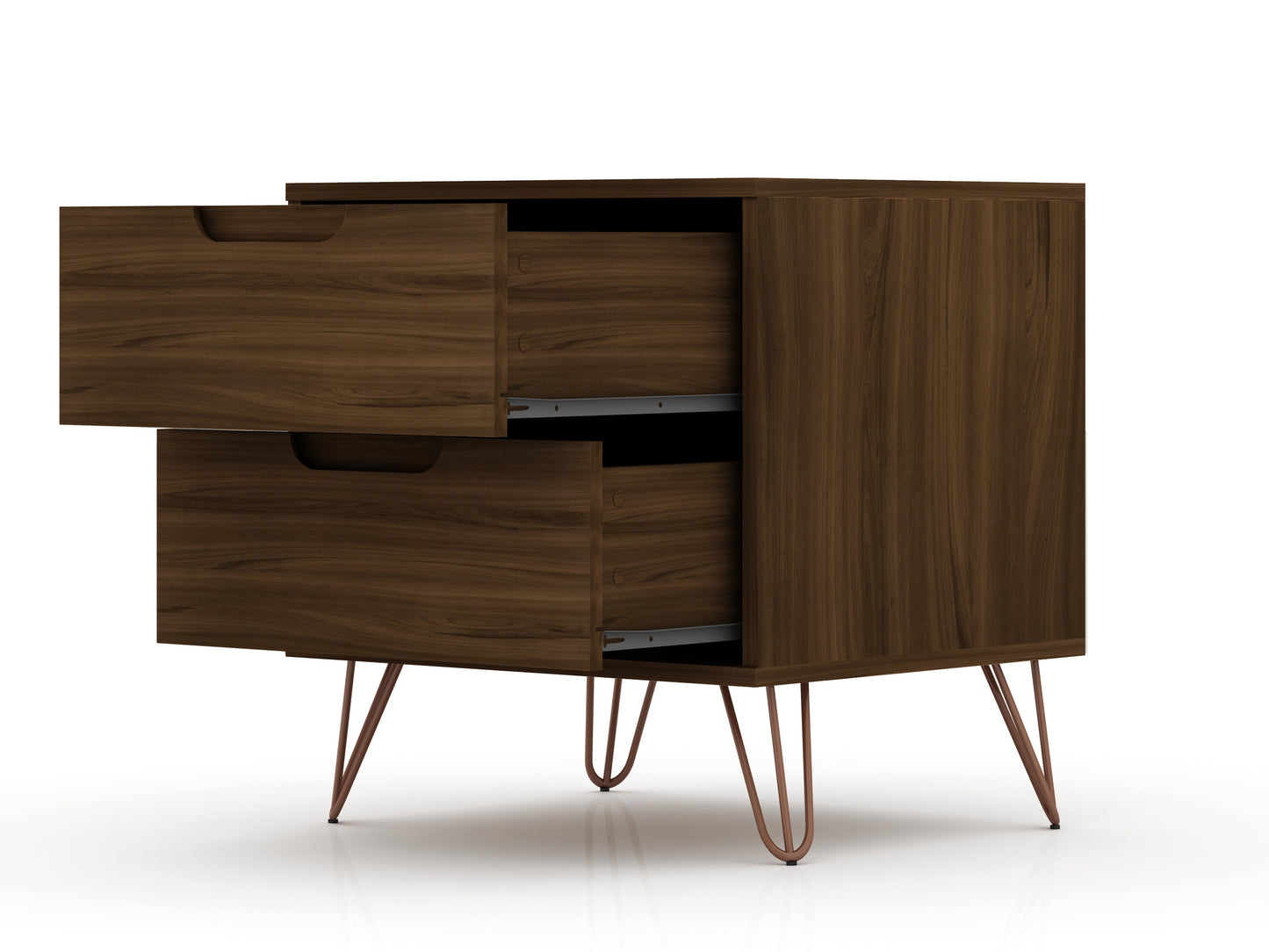 Rockefeller 2.0 Nightstand in Brown - Ornate Home