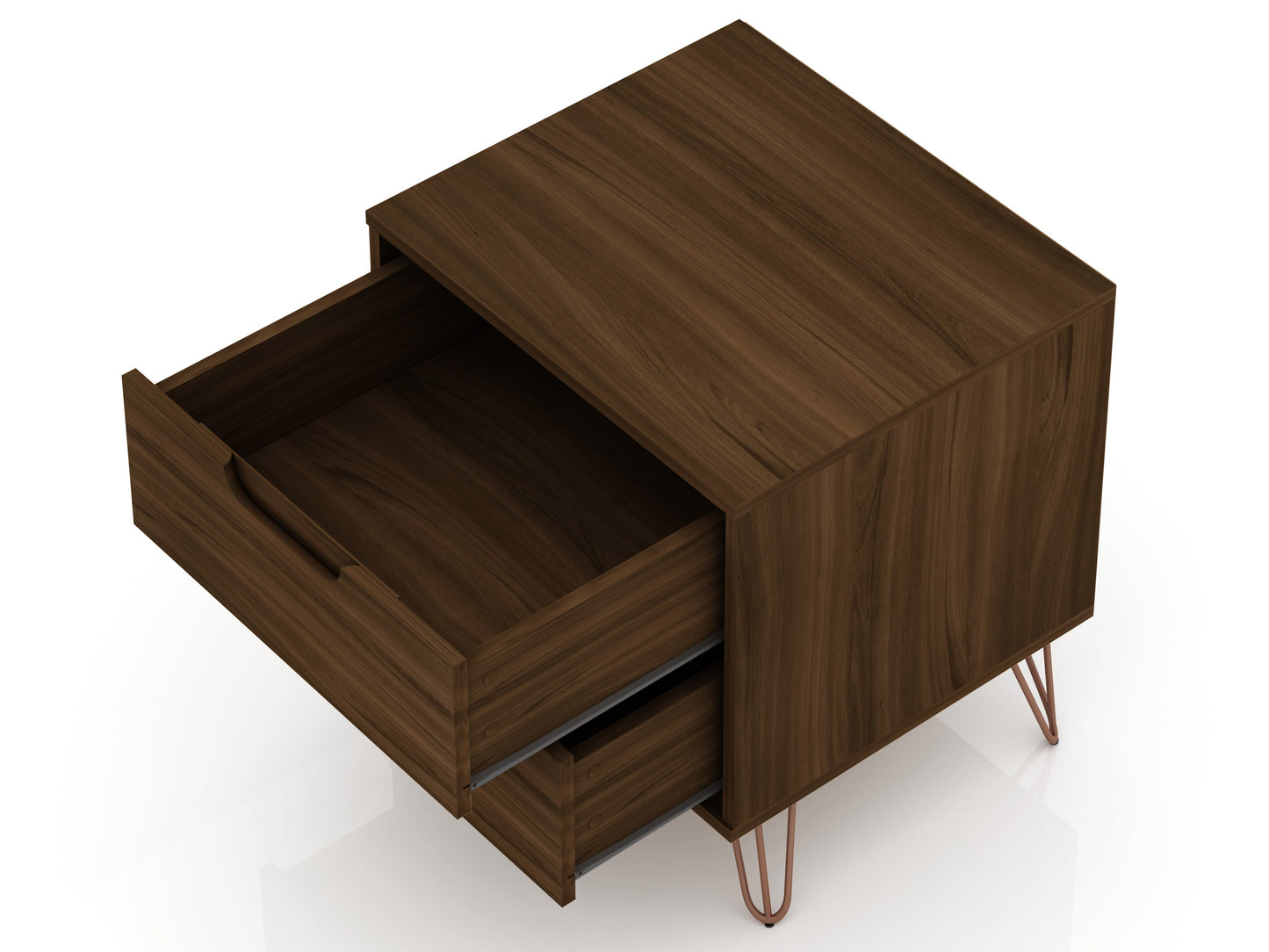 Rockefeller 2.0 Nightstand in Brown - Ornate Home