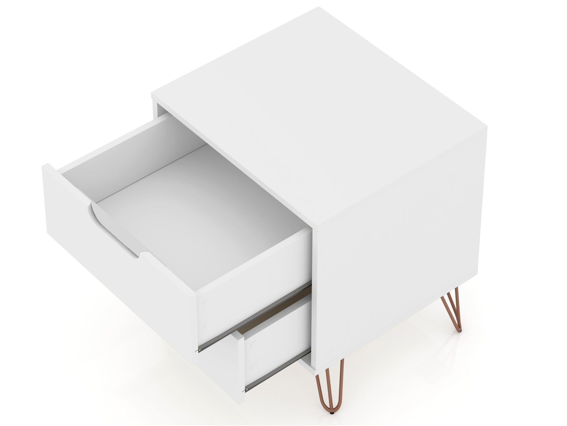 Rockefeller 2.0 Nightstand in White - Ornate Home
