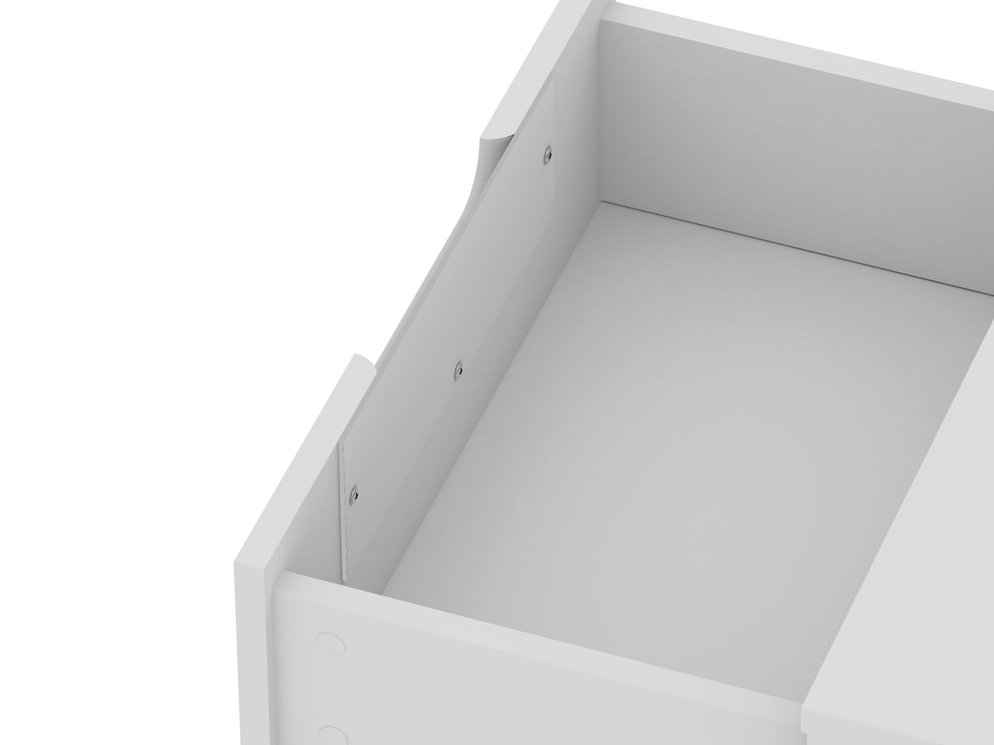 Rockefeller 2.0 Nightstand in White - Ornate Home