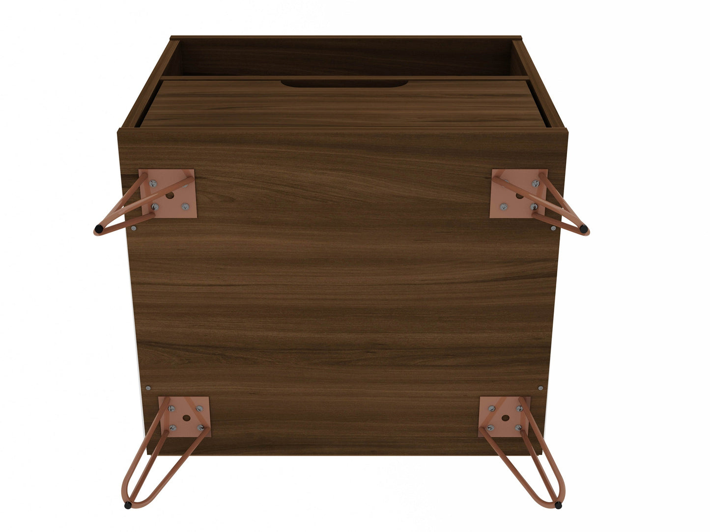 Rockefeller Nightstand 1.0 in Brown (set of 2) - Ornate Home