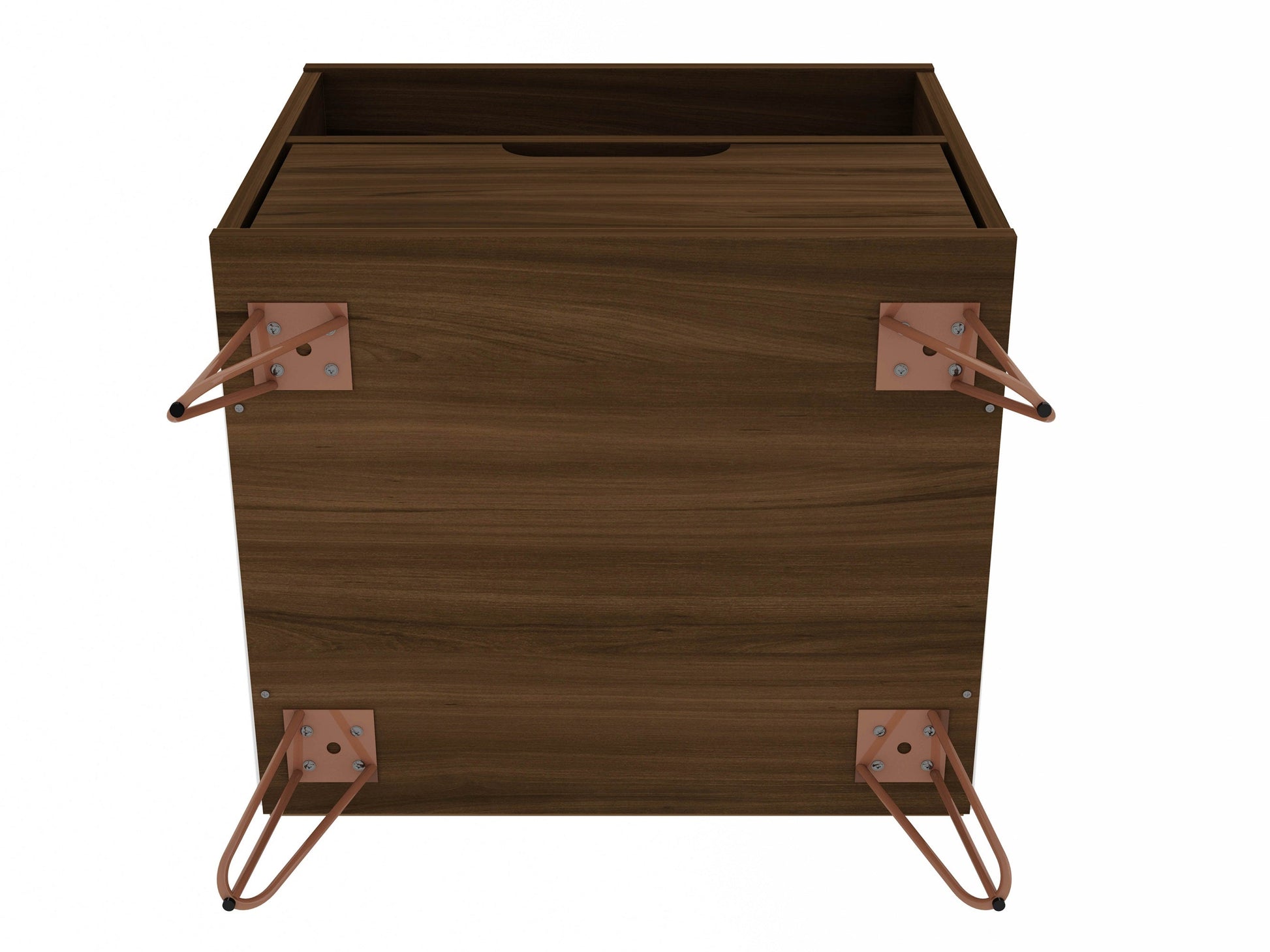 Rockefeller Nightstand 1.0 in Brown (set of 2) - Ornate Home