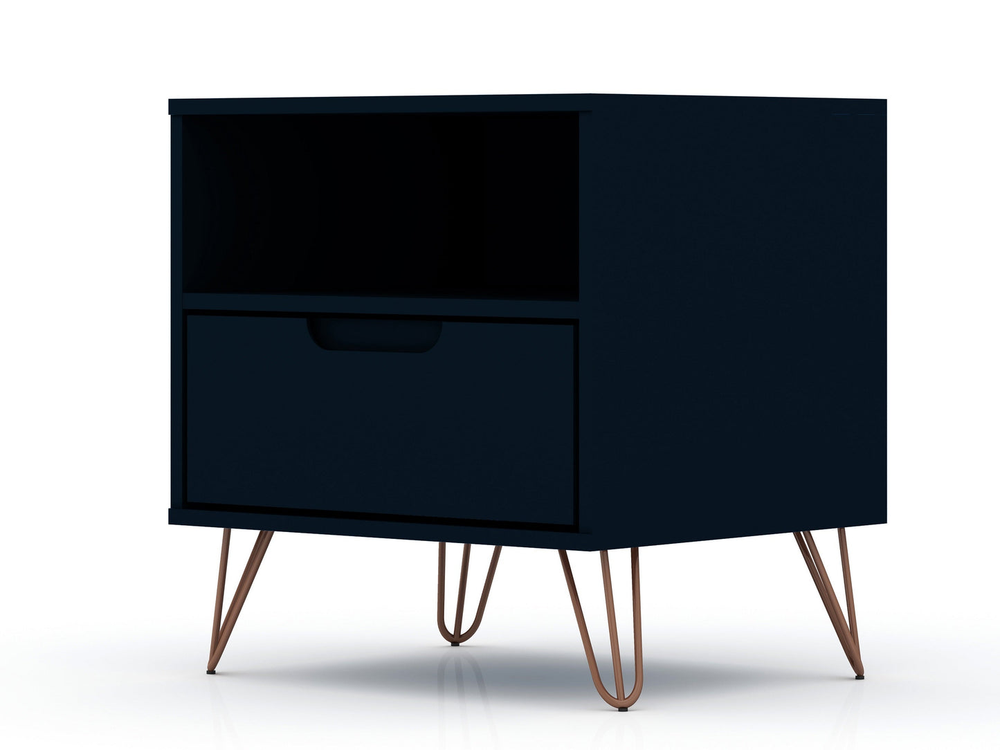 Rockefeller Nightstand 1.0 in Tatiana Midnight Blue (set of 2) - Ornate Home