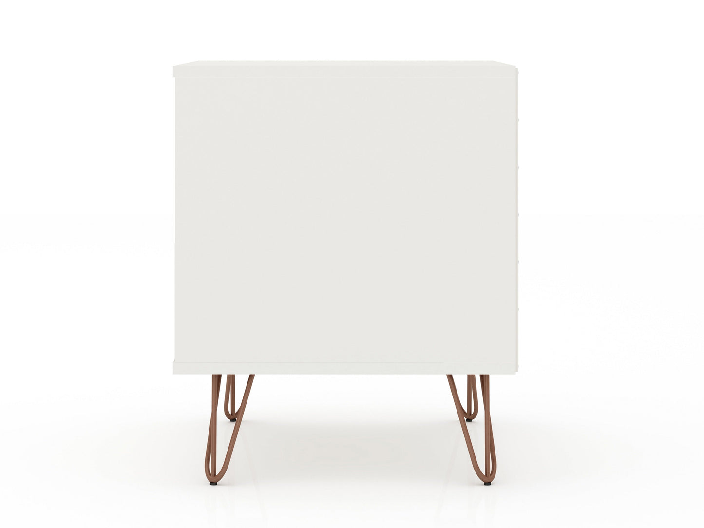 Rockefeller Nightstand 1.0 in White (set of 2) - Ornate Home