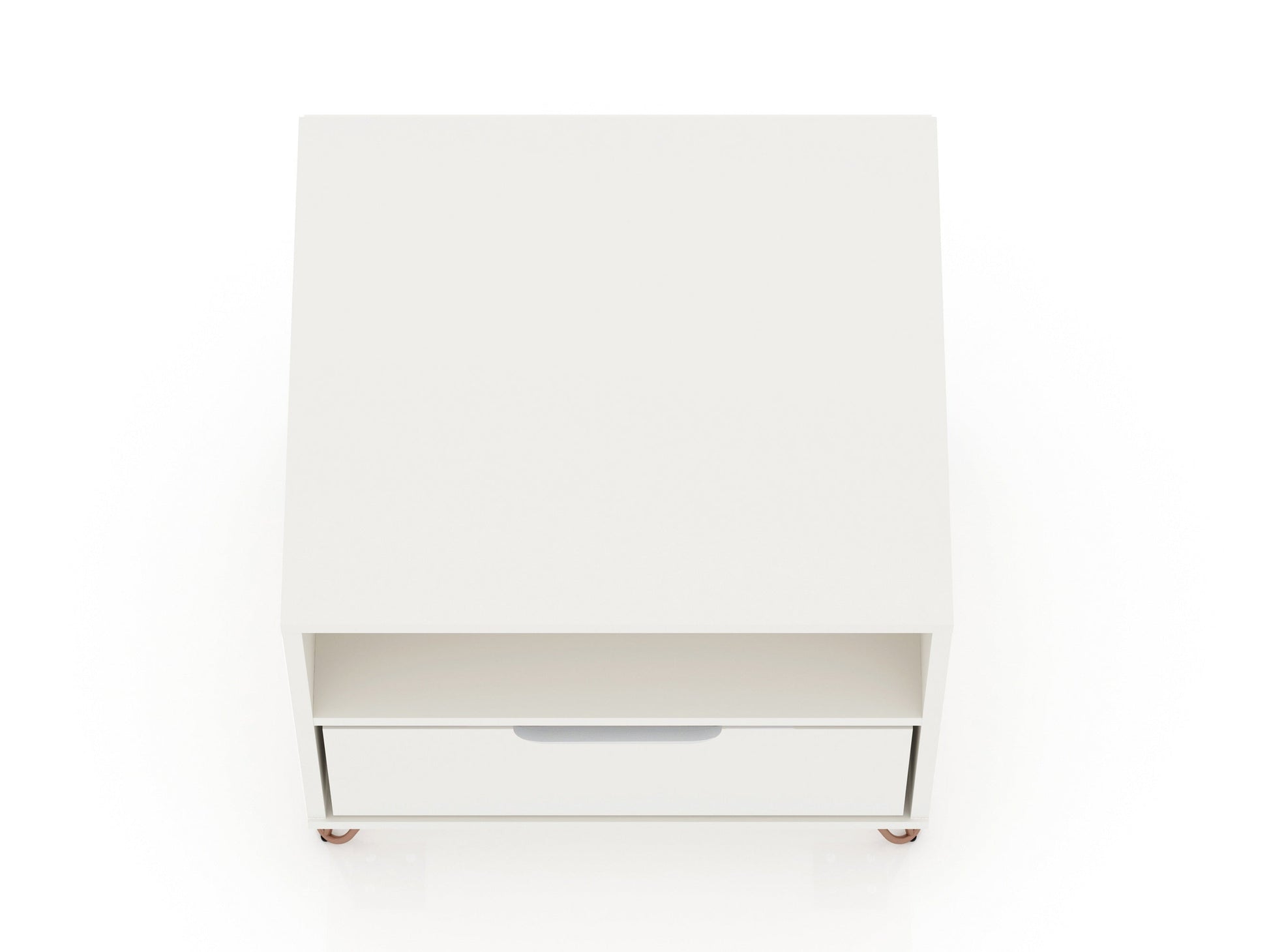 Rockefeller Nightstand 1.0 in White (set of 2) - Ornate Home