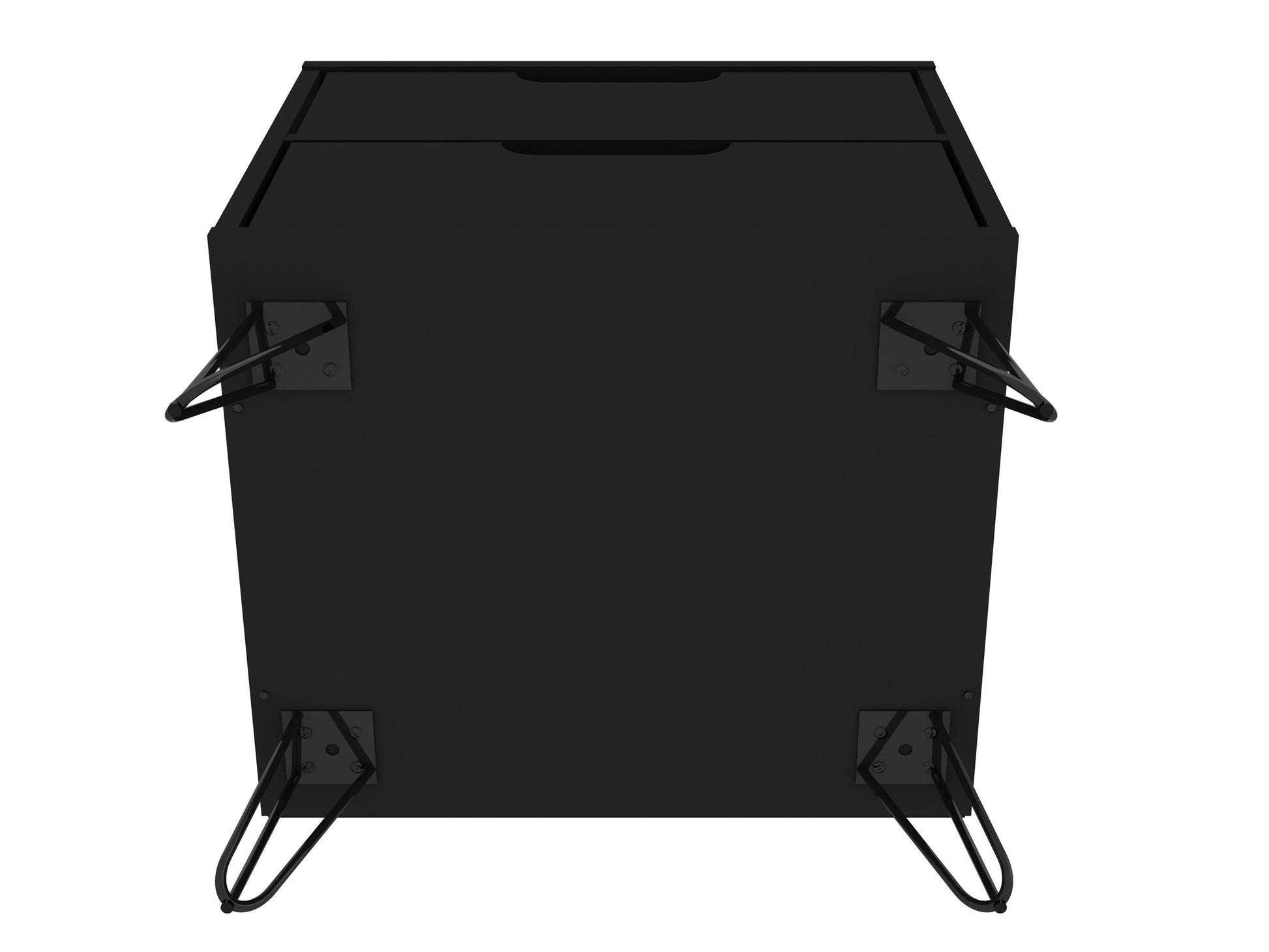 Rockefeller Nightstand 2.0 in Black (set of 2) - Ornate Home