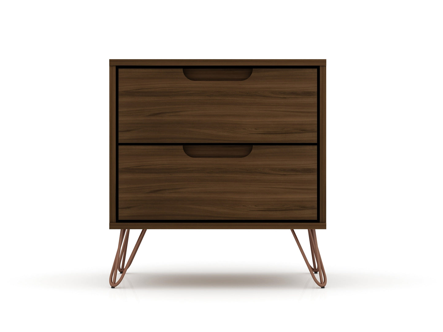 Rockefeller Nightstand 2.0 in Brown (set of 2) - Ornate Home