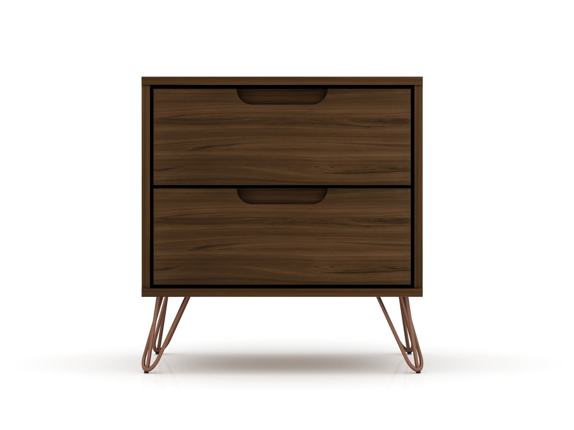 Rockefeller Nightstand 2.0 in Brown (set of 2) - Ornate Home