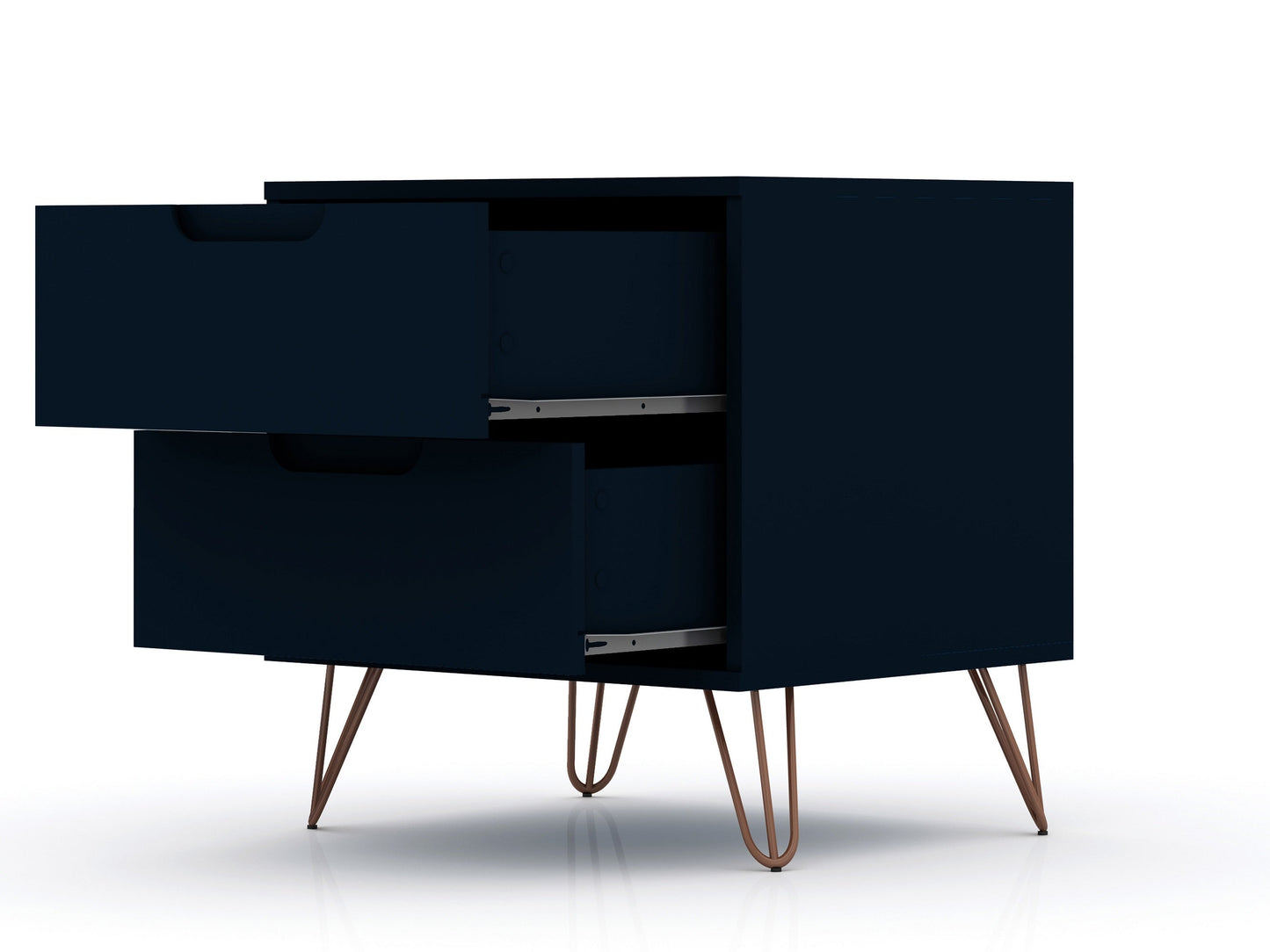 Rockefeller Nightstand 2.0 in Tatiana Midnight Blue (set of 2) - Ornate Home