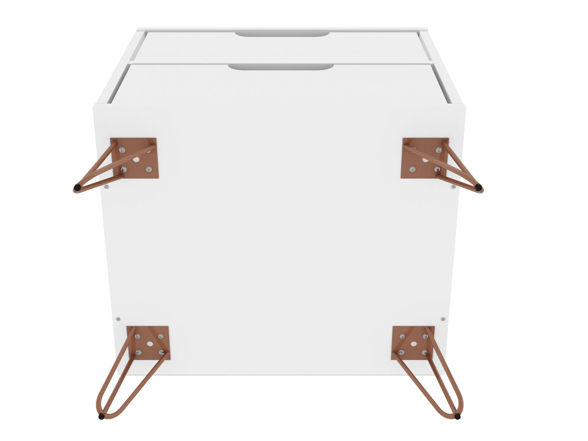 Rockefeller Nightstand 2.0 in White (set of 2) - Ornate Home