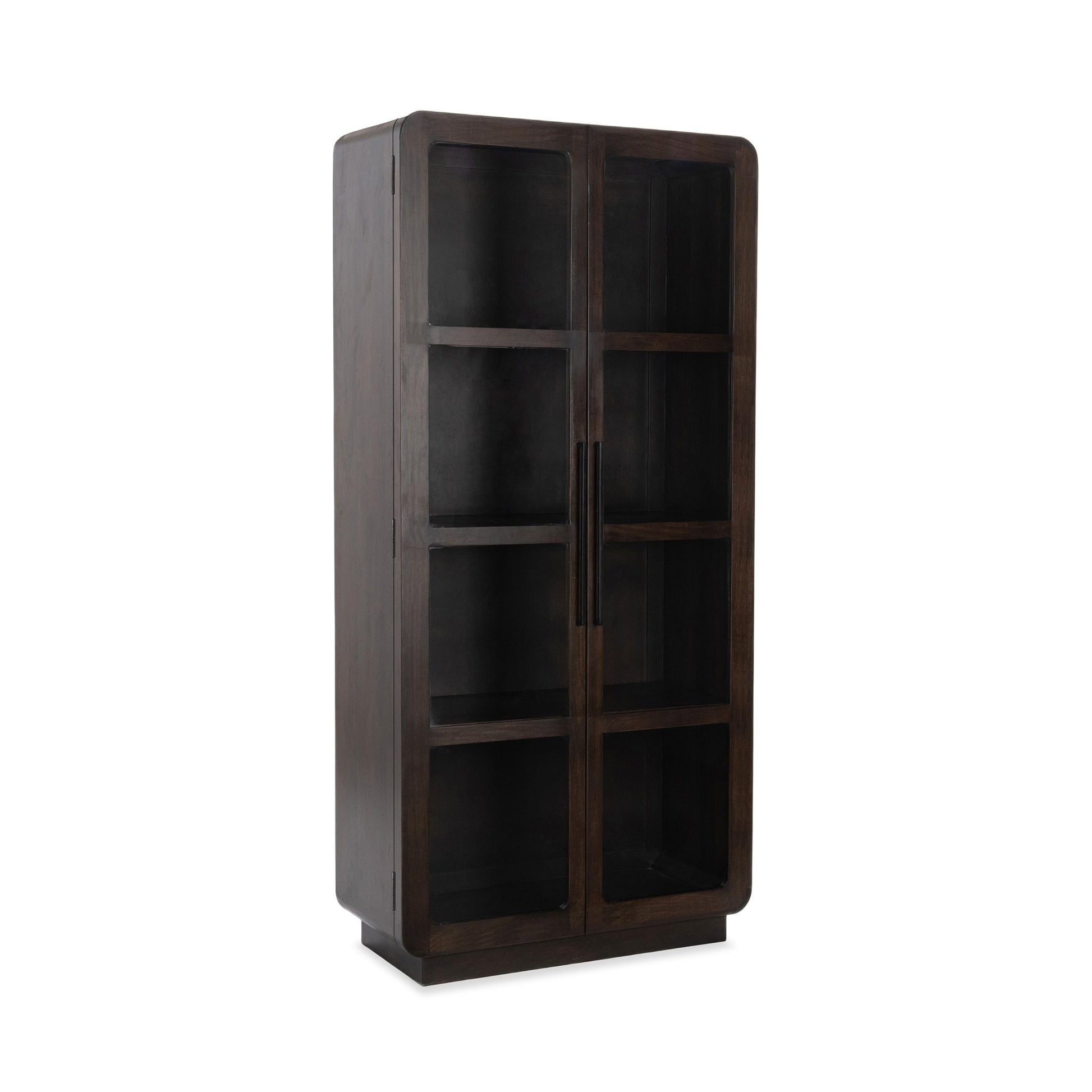 Rogers Dark Brown Display Cabinet - Ornate Home