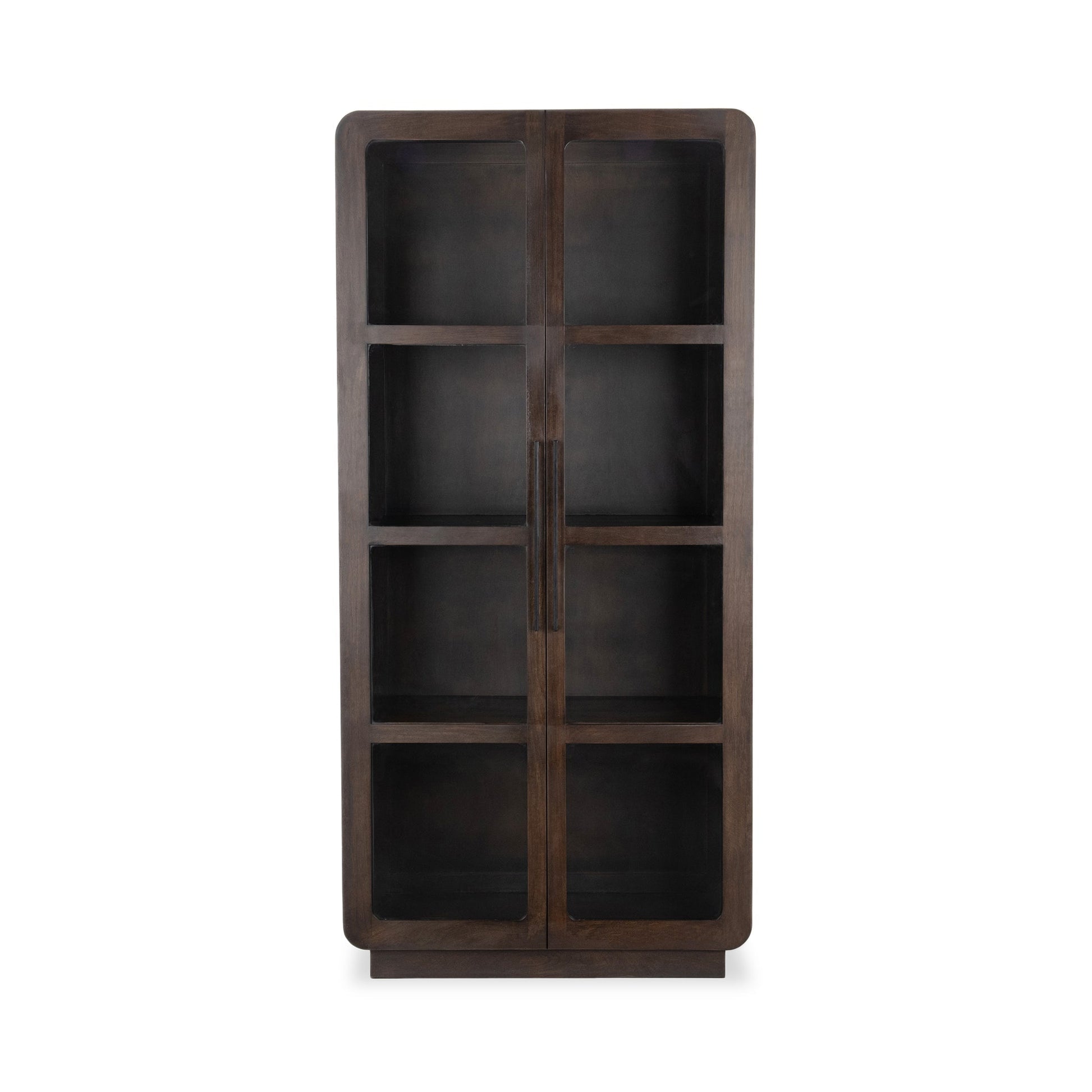 Rogers Dark Brown Display Cabinet - Ornate Home