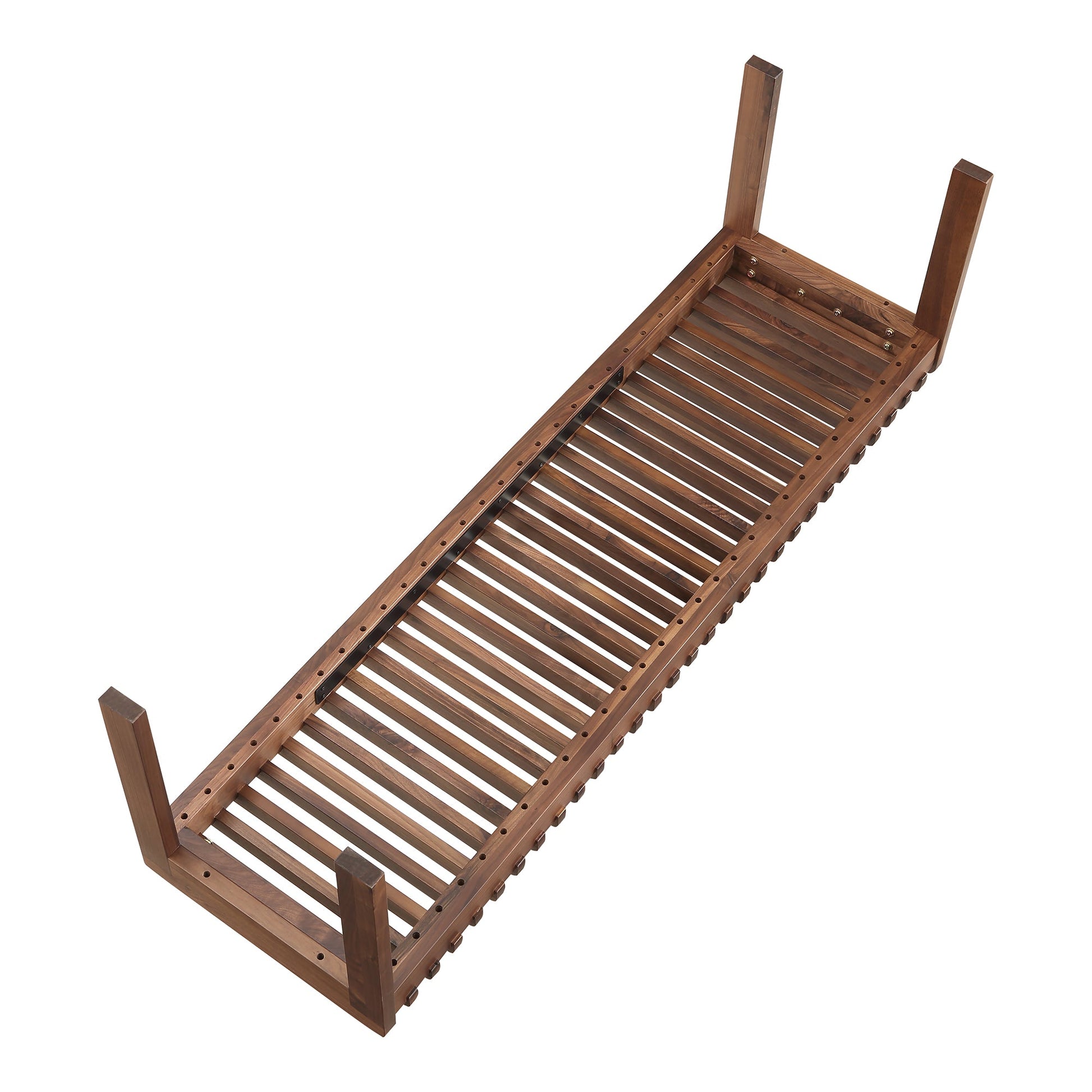 Rohe Walnut Brown Bench - Ornate Home