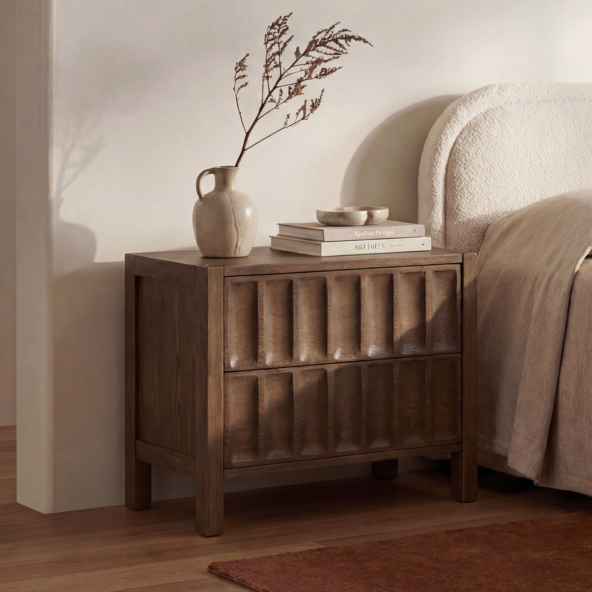 Roland Brown Nightstand - Ornate Home