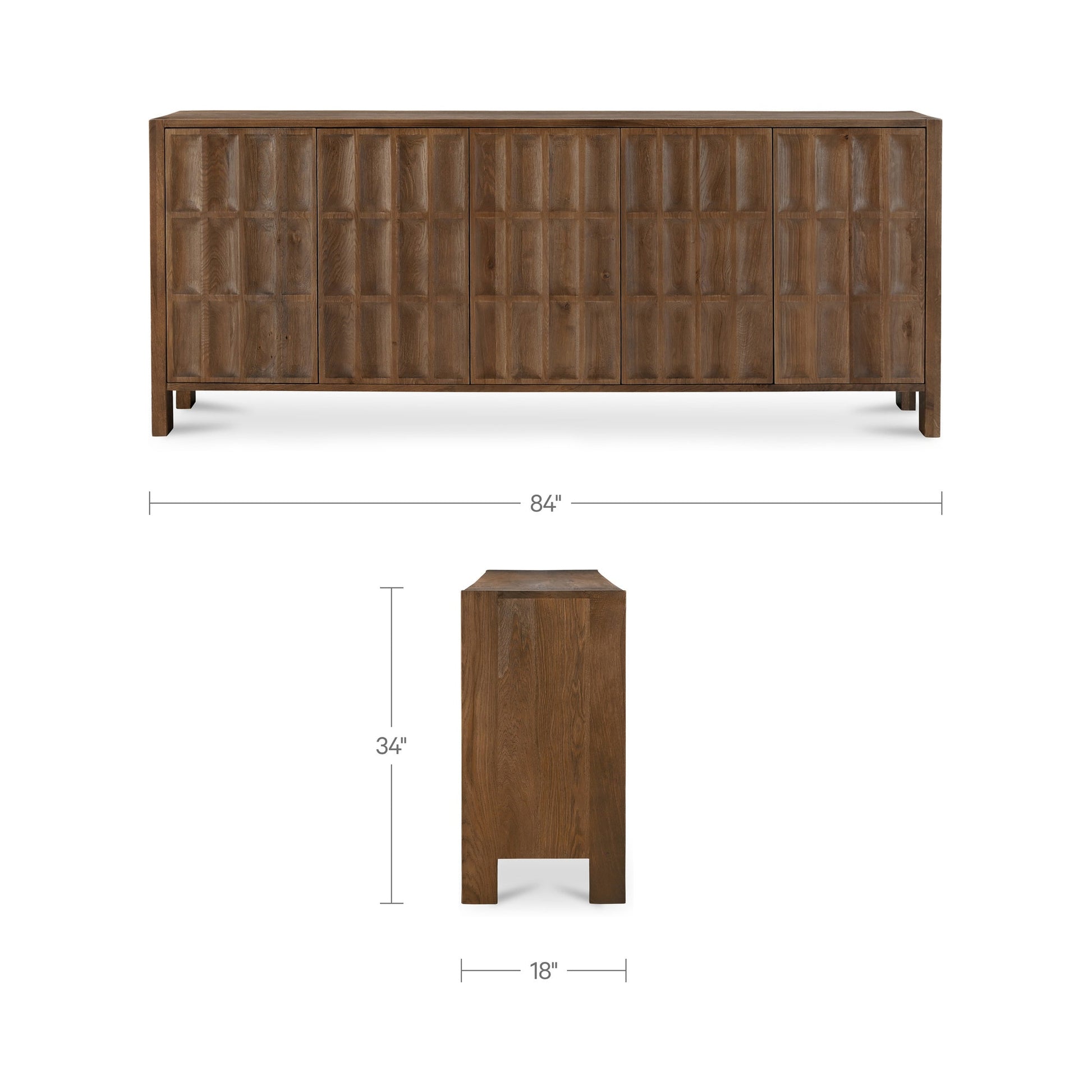 Roland Brown Sideboard - Ornate Home