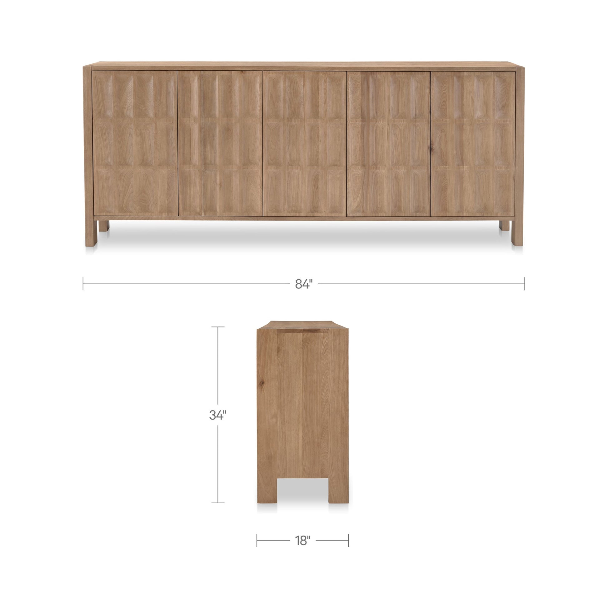Roland Natural Sideboard - Ornate Home