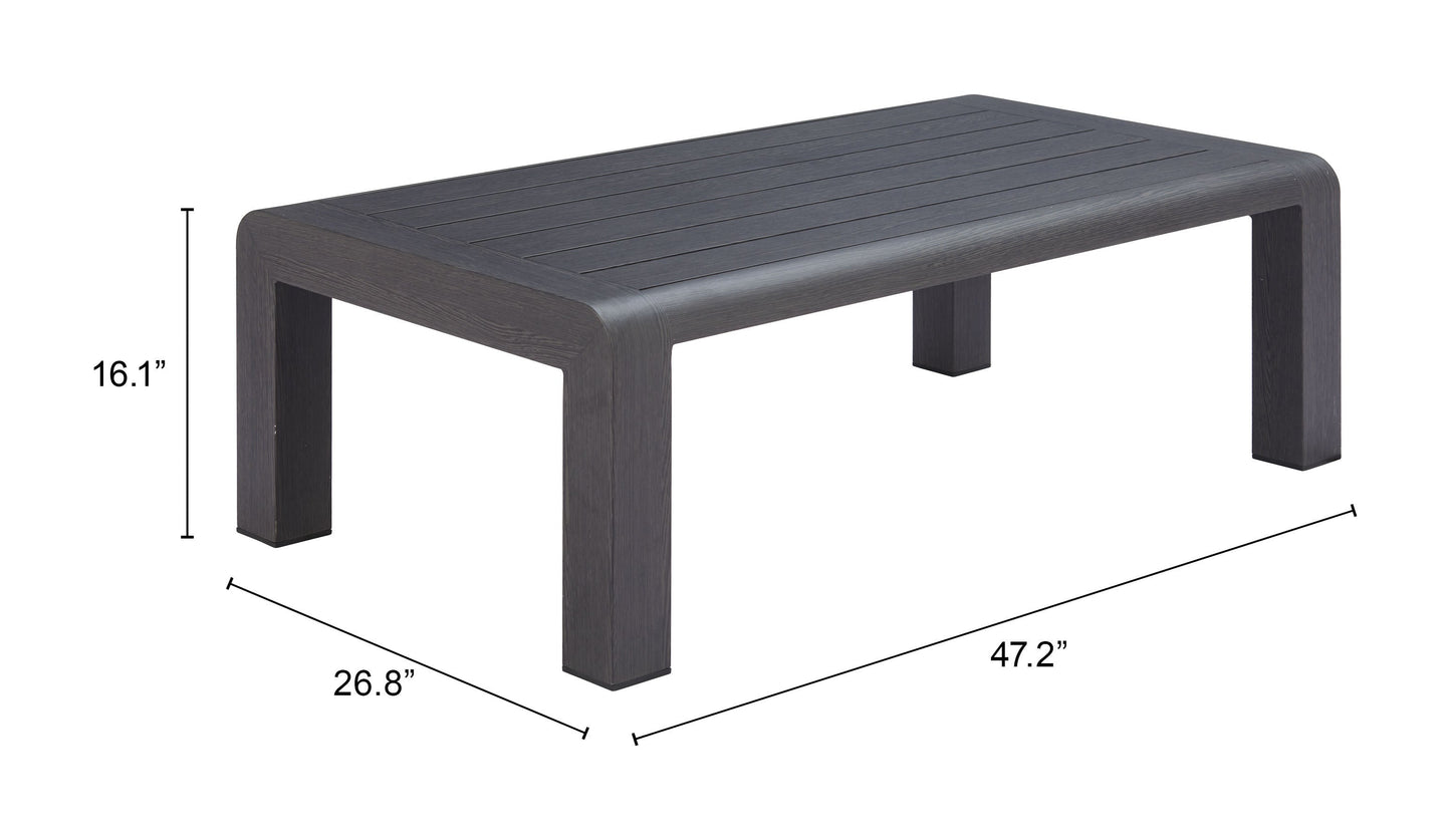 Rolig Black Outdoor Coffee Table - Ornate Home