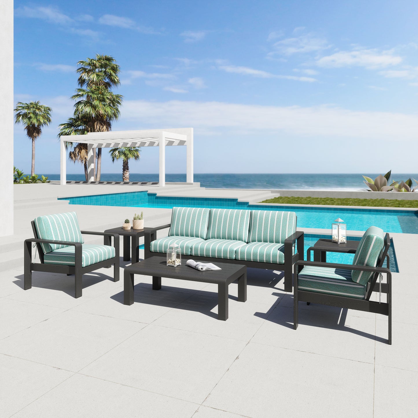 Rolig Green Outdoor Armchair - Ornate Home