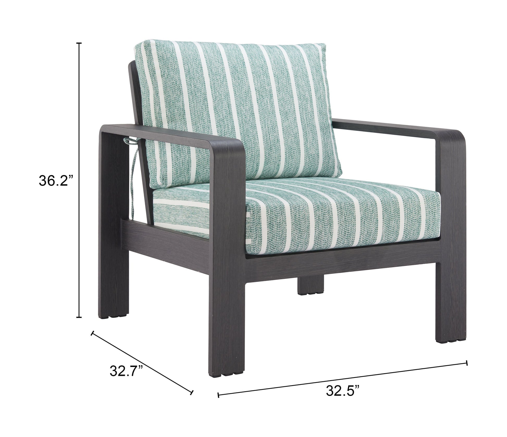 Rolig Green Outdoor Armchair - Ornate Home