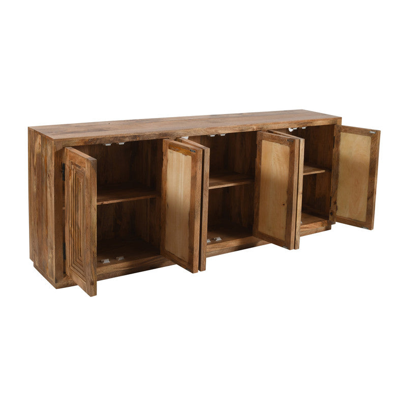Ronan Brown Six-Door Sideboard - Ornate Home
