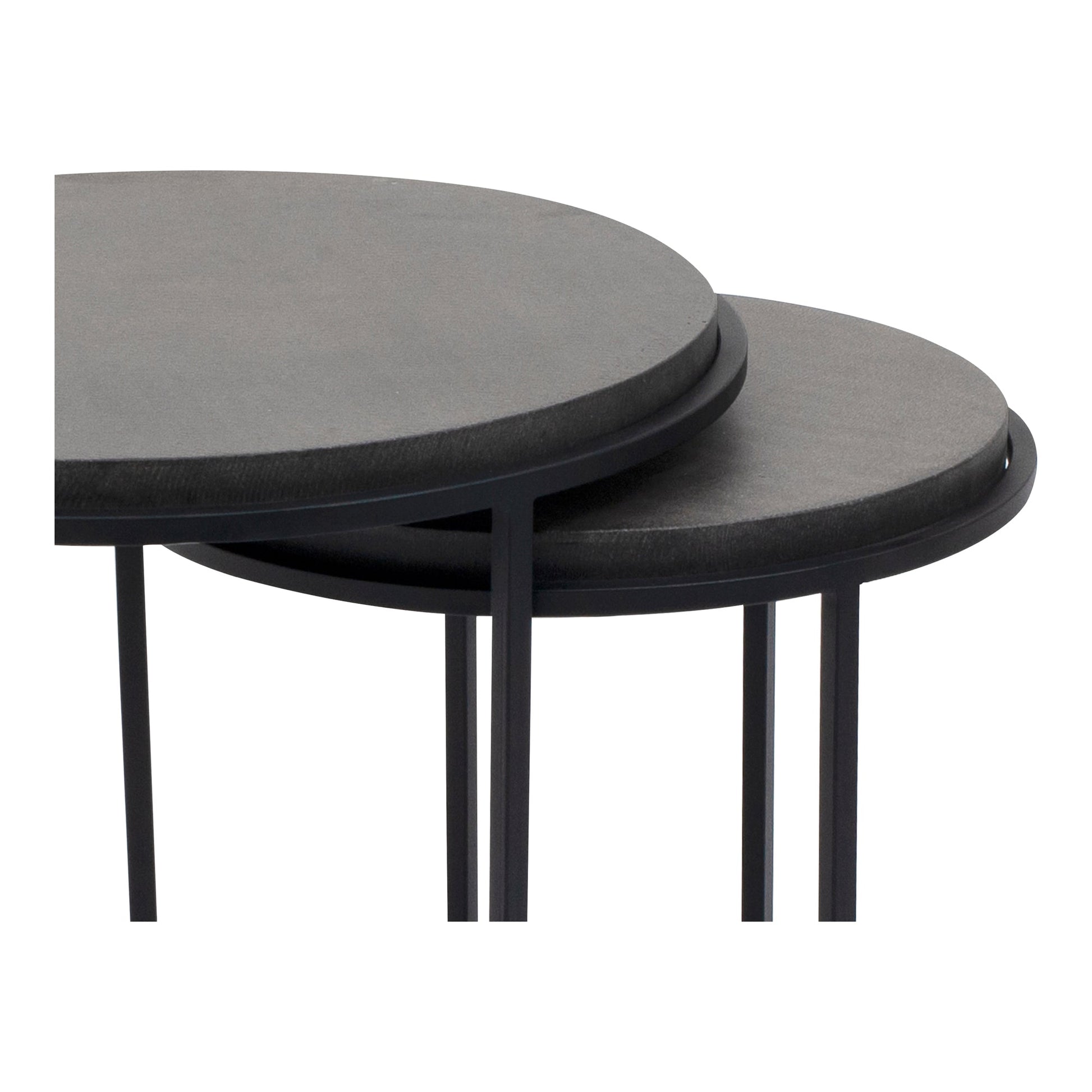 Roost Black Nesting Tables Set Of 2 - Ornate Home