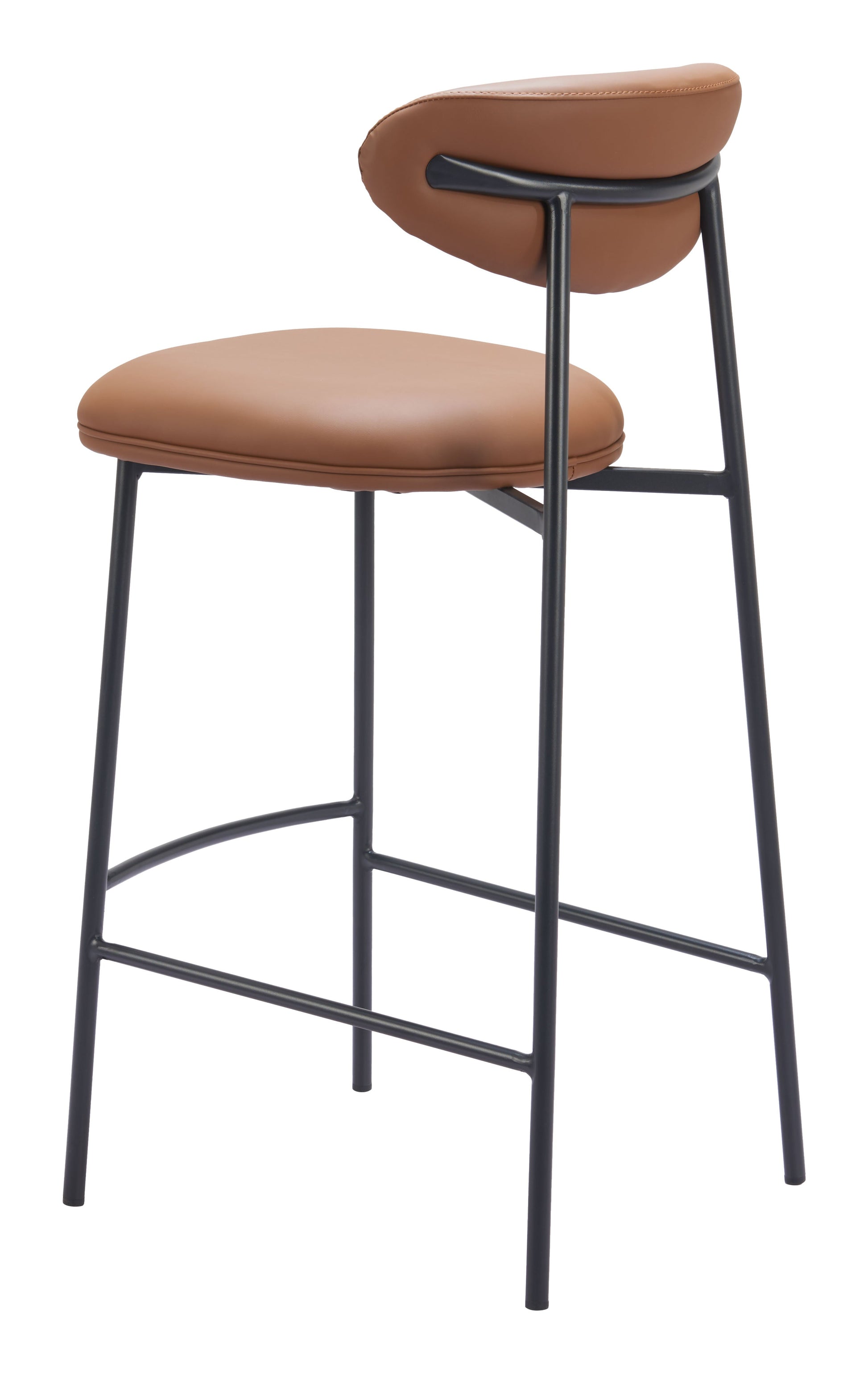 Rorun Brown Barstool (Set of 2) - Ornate Home