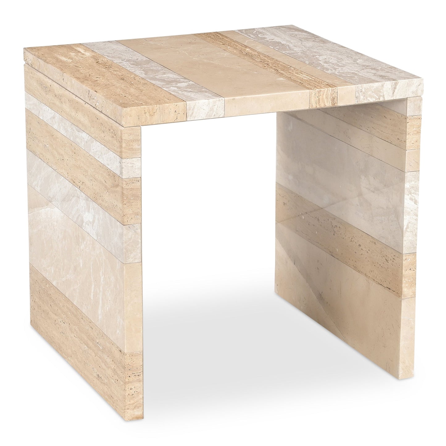 Rosa Multicolor Marble Accent Table - Ornate Home
