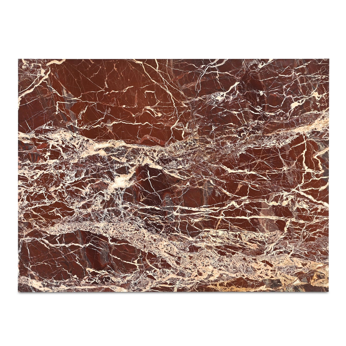 Rosa Rosso Levanto Marble Coffee Table - Ornate Home