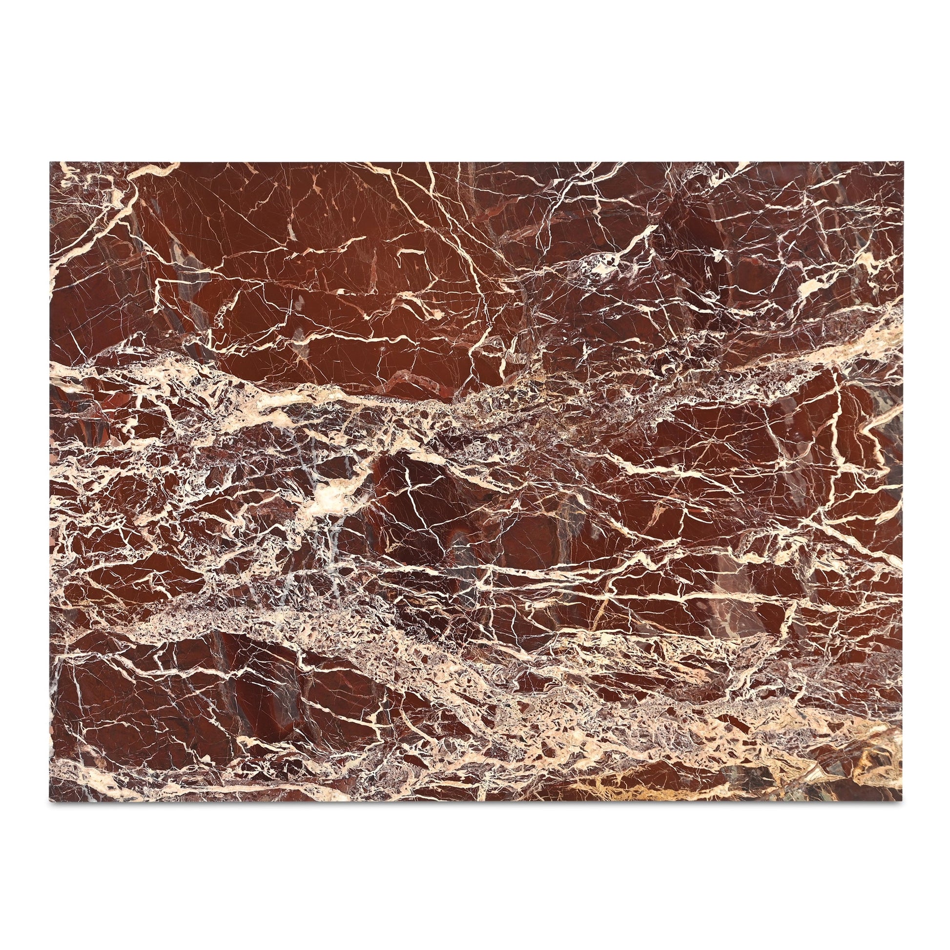 Rosa Rosso Levanto Marble Coffee Table - Ornate Home