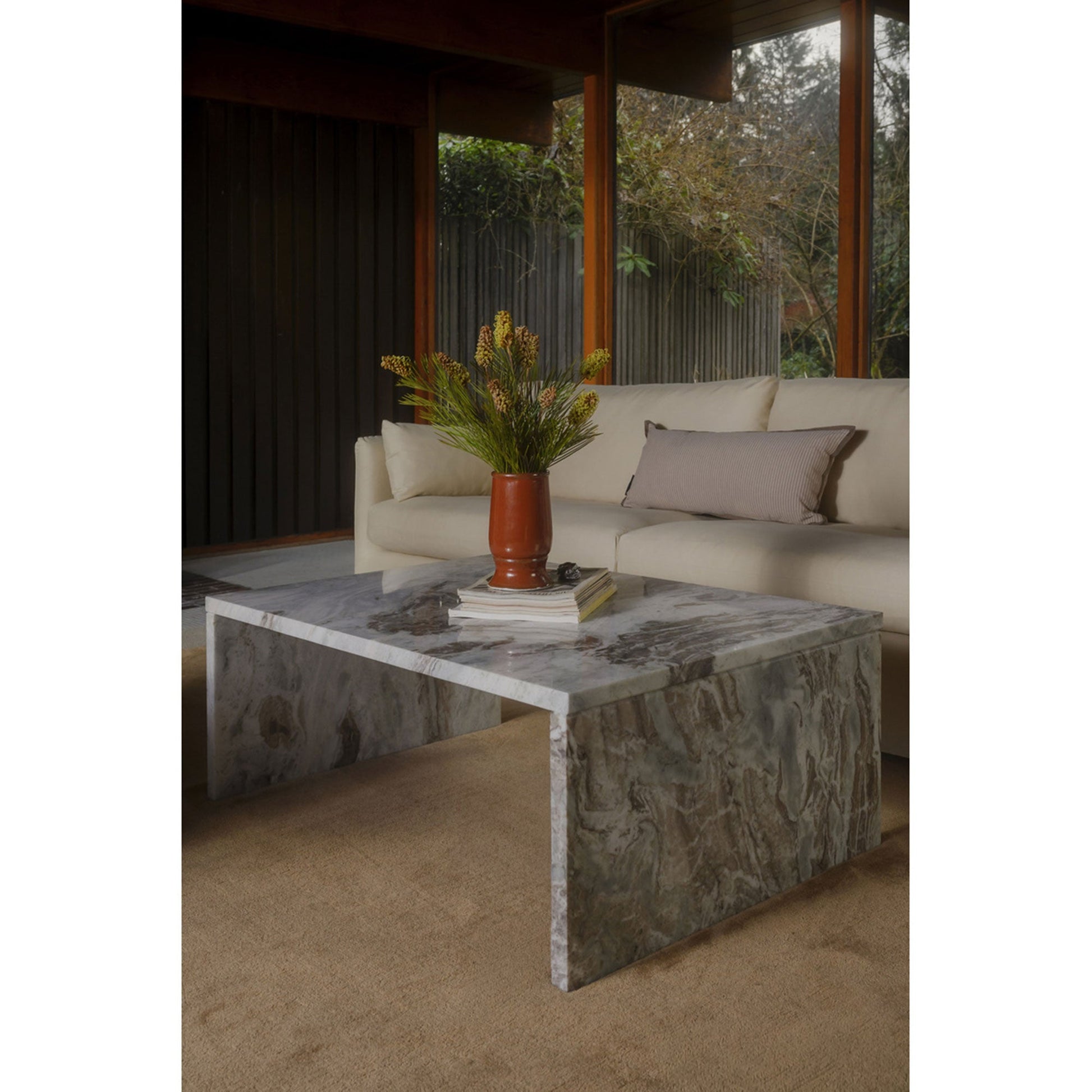 Rosa Torrento Marble Coffee Table - Ornate Home