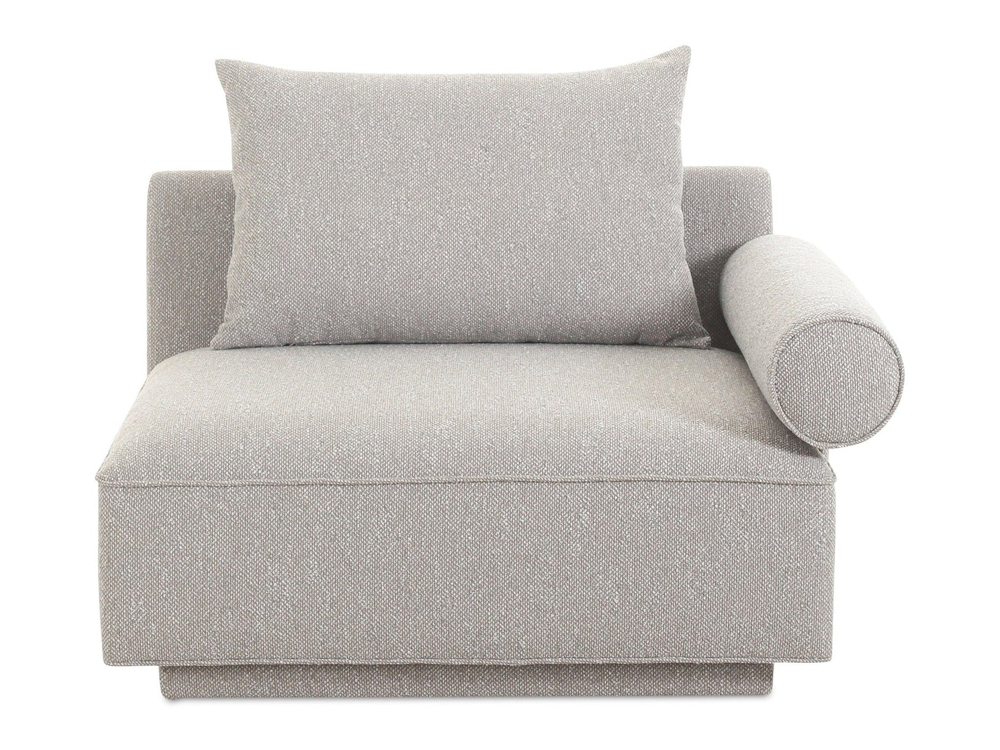 Rosello Light Grey Right Arm Facing Chair - Ornate Home