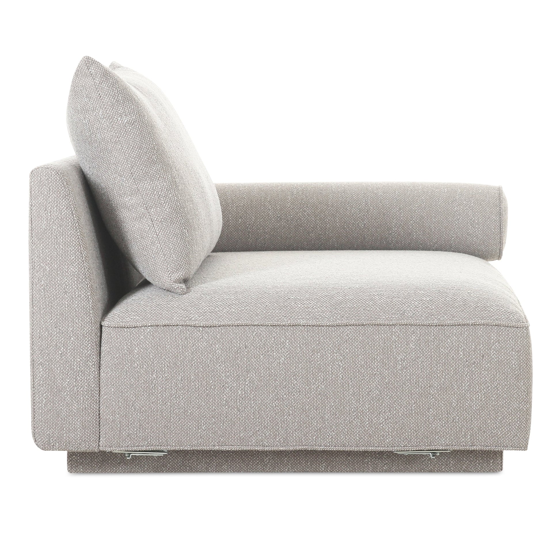 Rosello Light Grey Right Arm Facing Chair - Ornate Home