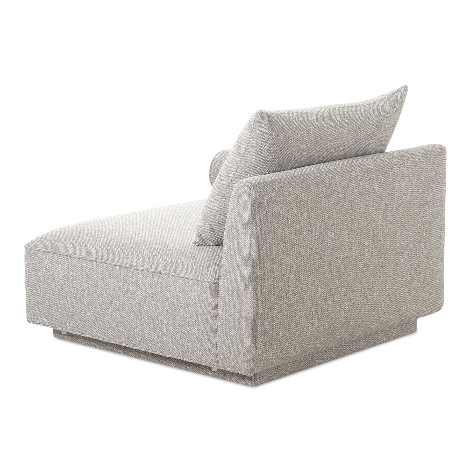 Rosello Light Grey Right Arm Facing Chair - Ornate Home