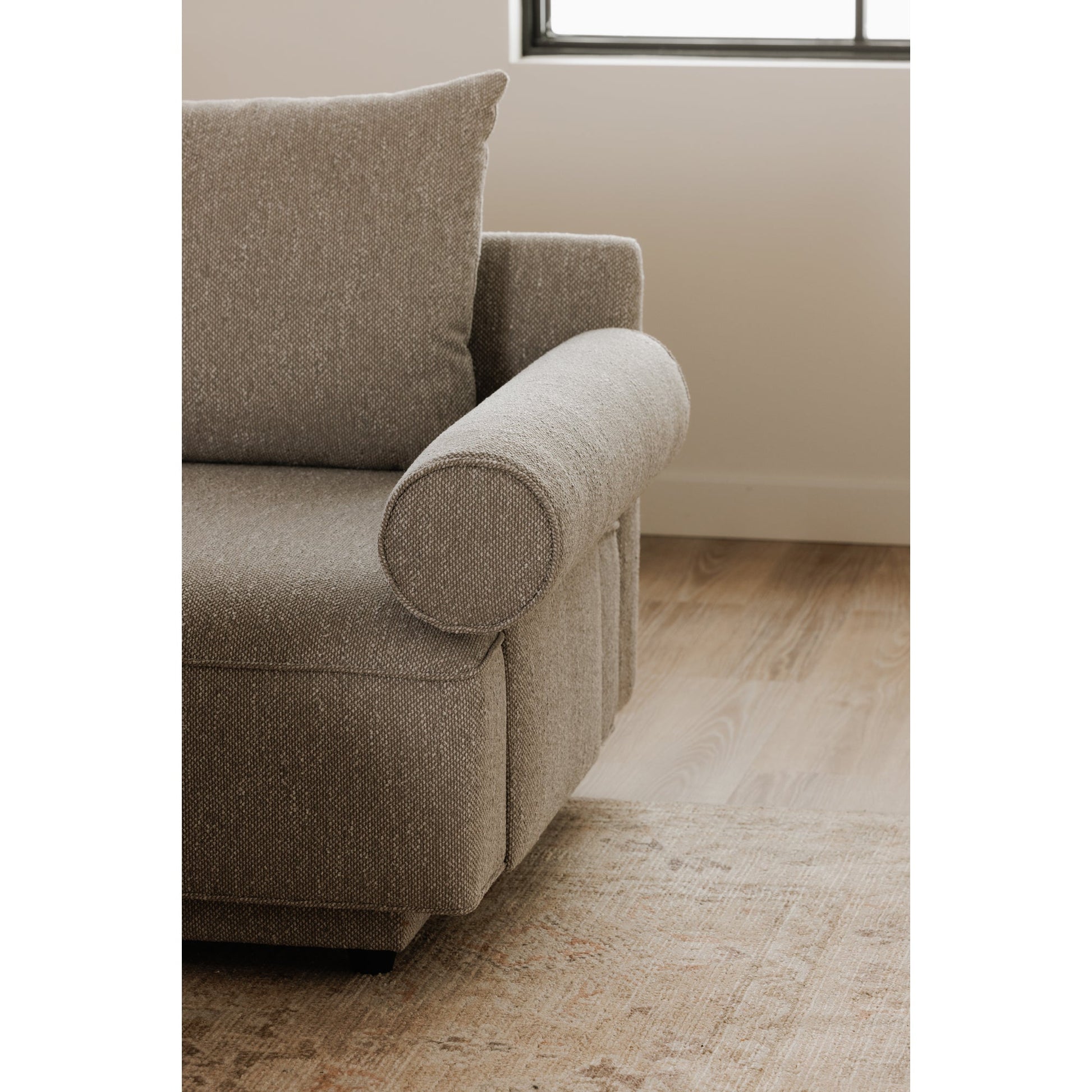 Rosello Light Grey Right Arm Facing Chair - Ornate Home
