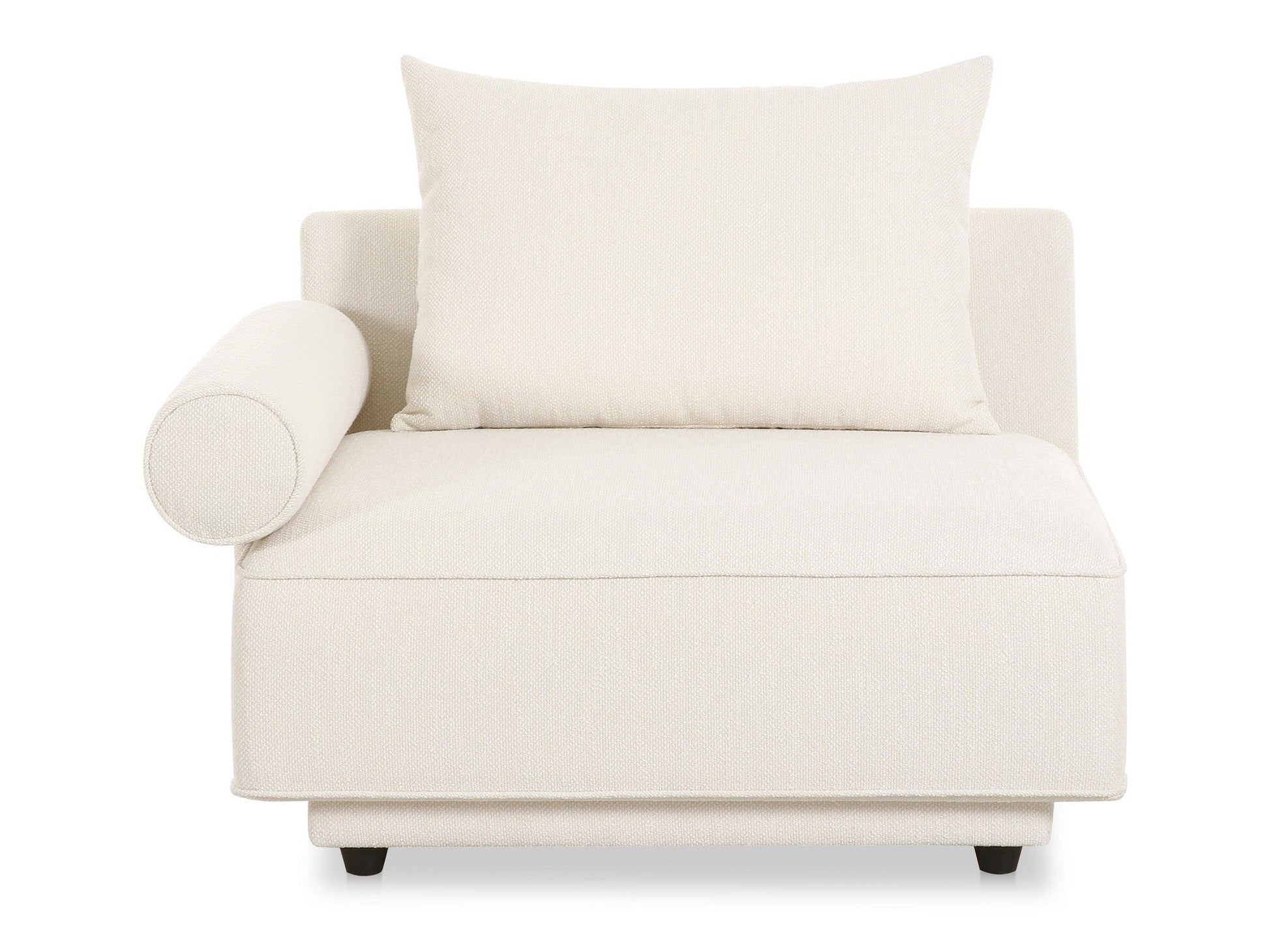 Rosello White Left Arm Facing Chair - Ornate Home