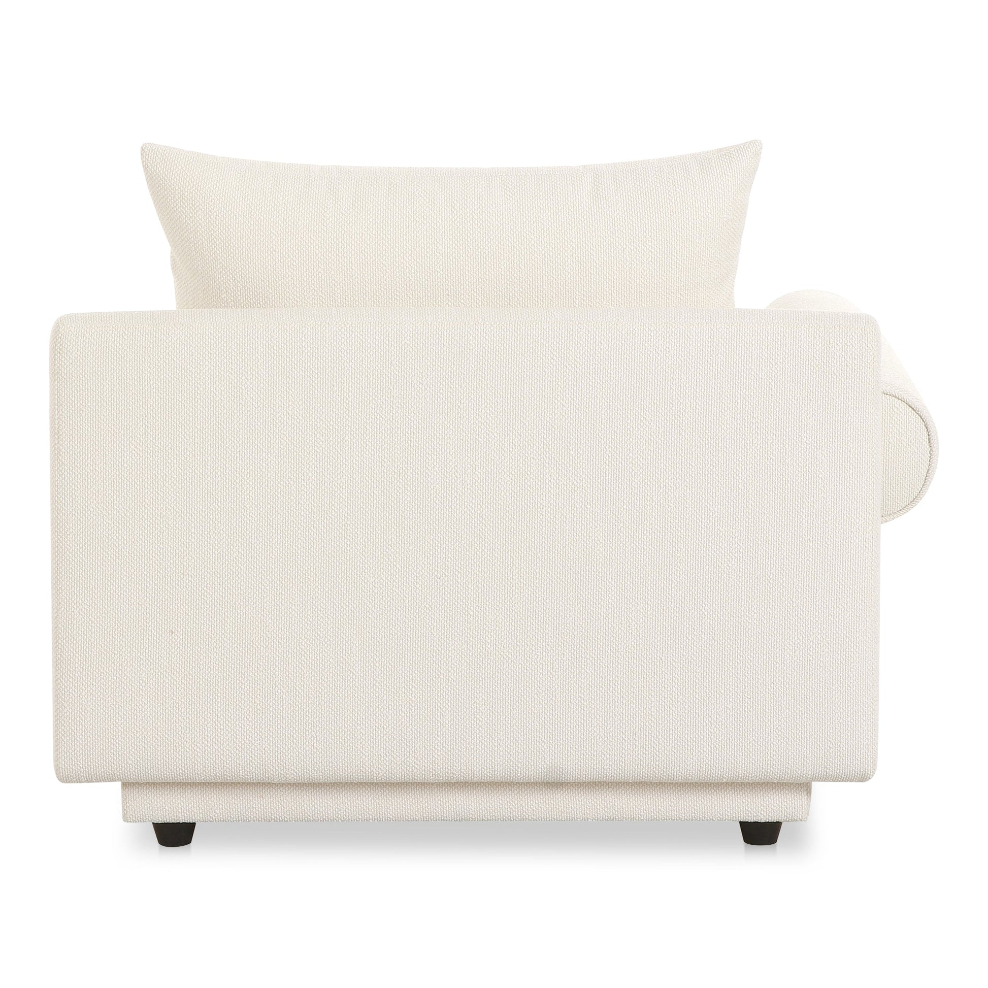 Rosello White Left Arm Facing Chair - Ornate Home