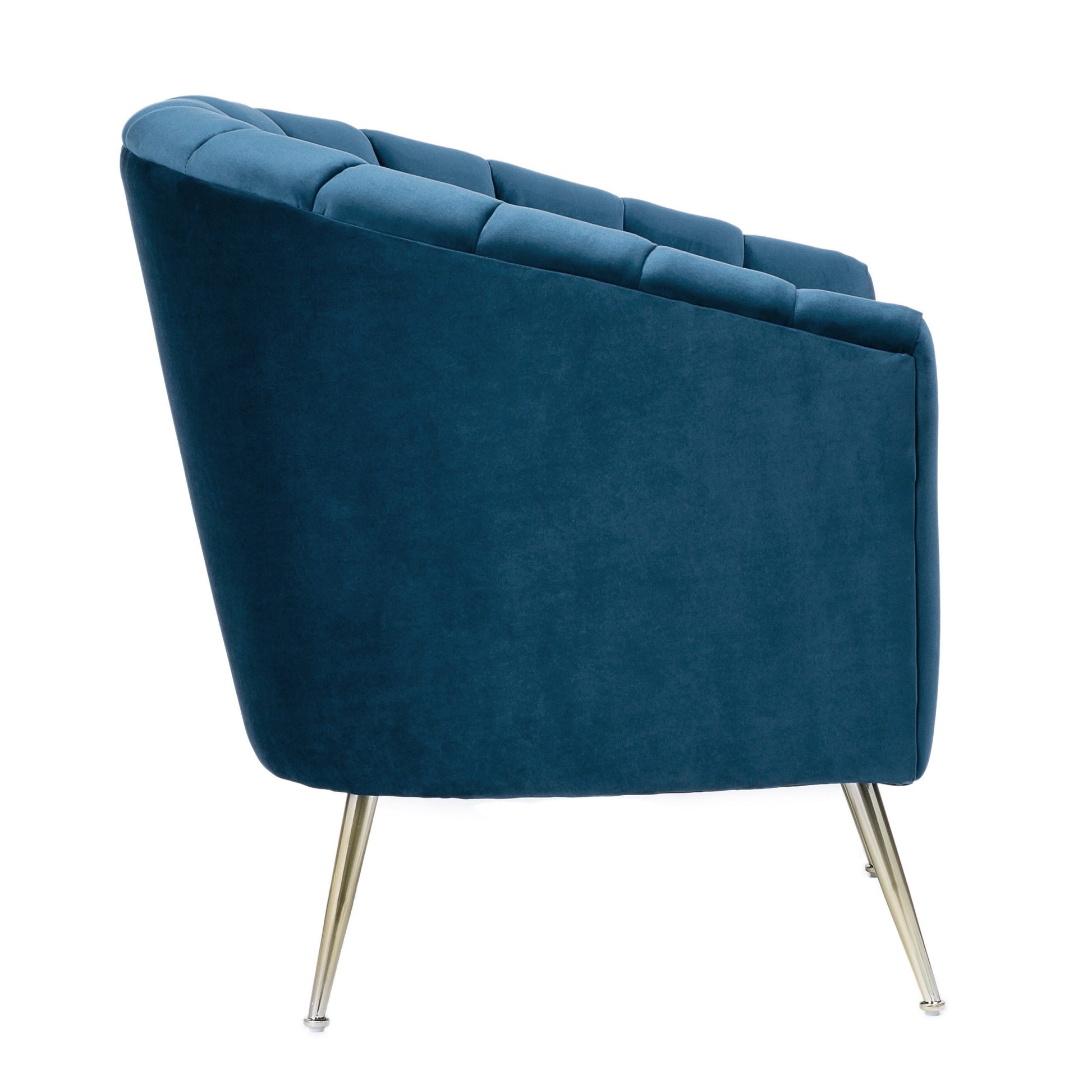 Rosemont Accent Chair in Blue and Gold - Ornate Home