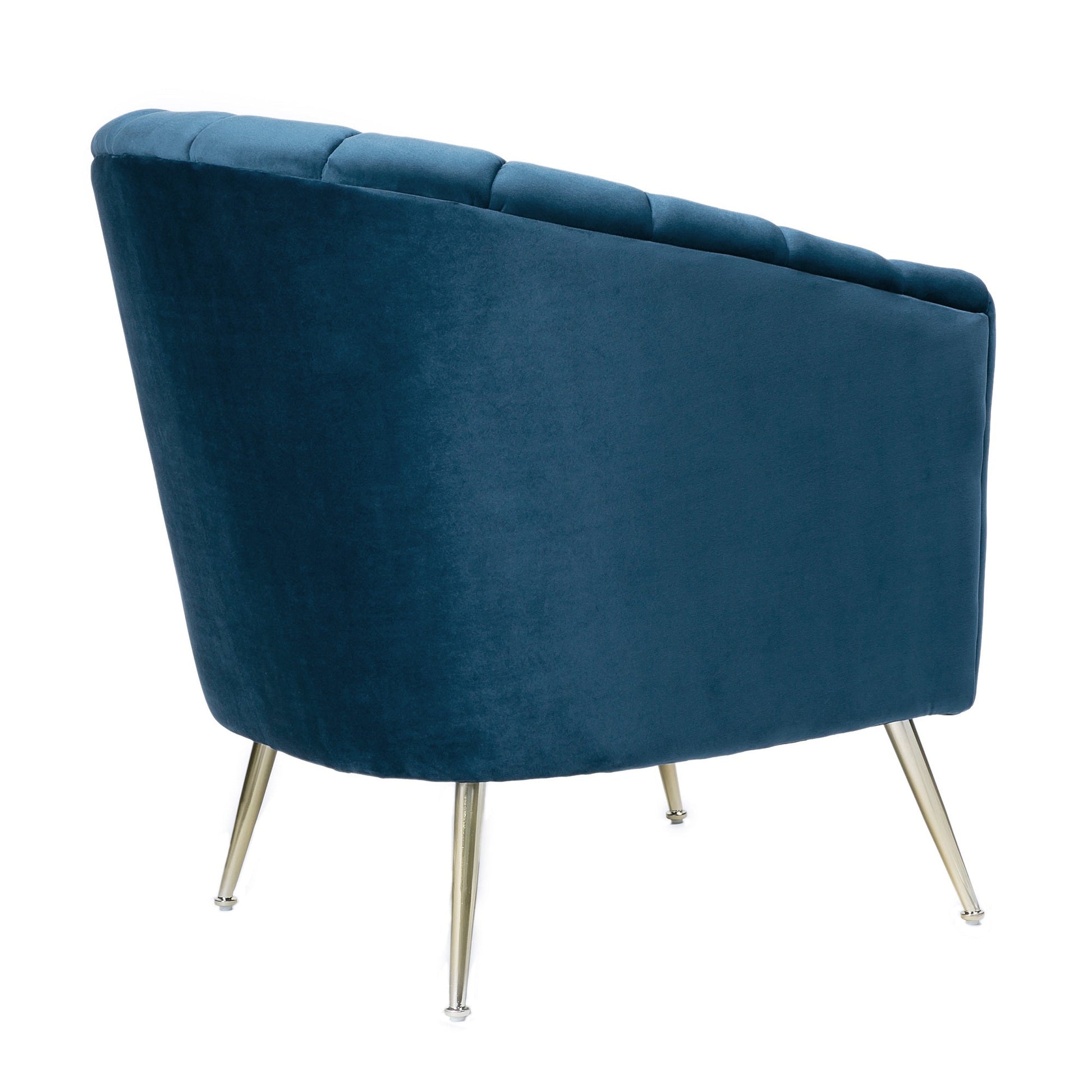 Rosemont Accent Chair in Blue and Gold - Ornate Home