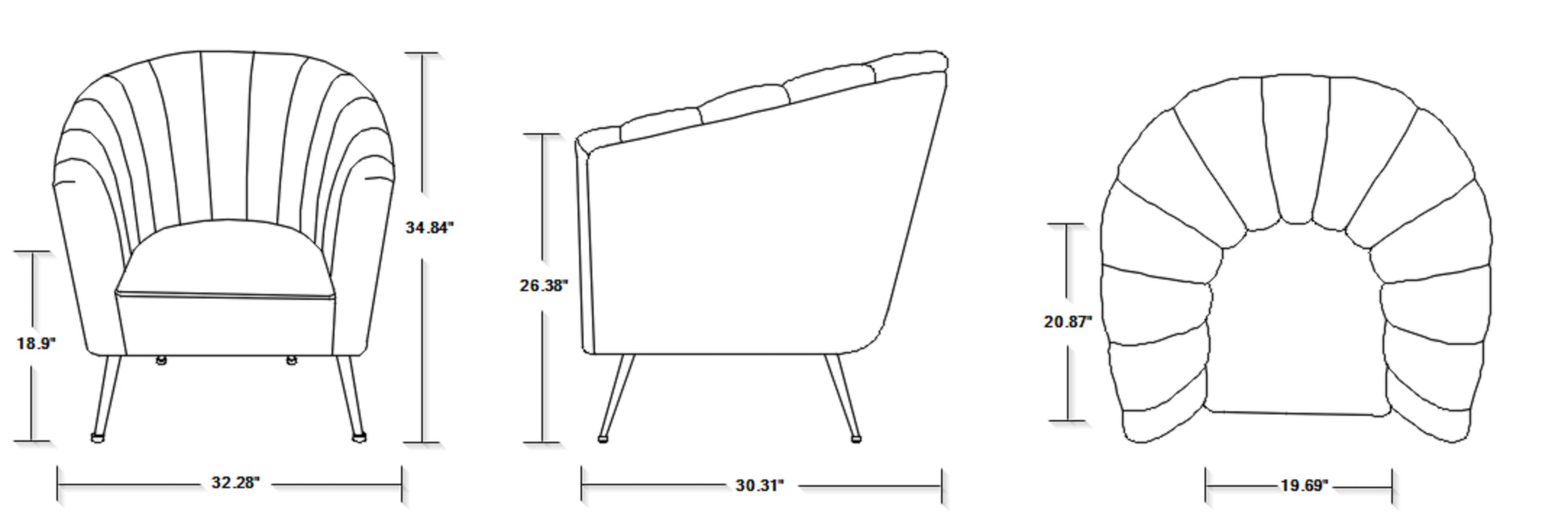 Rosemont Accent Chair in Green and Gold - Ornate Home