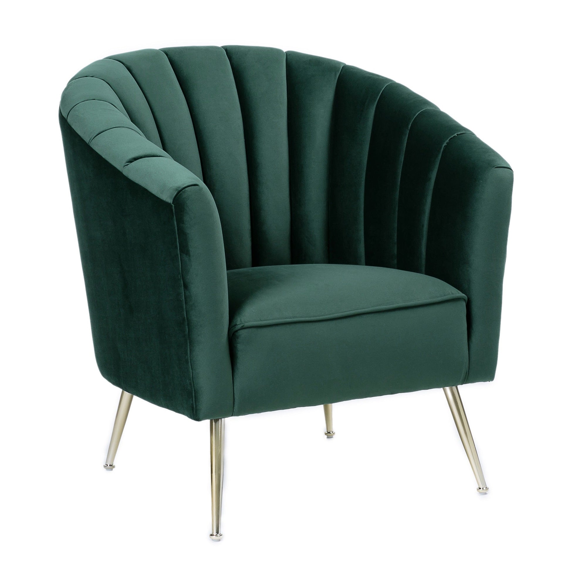 Rosemont Accent Chair in Green and Gold (set of 2) - Ornate Home