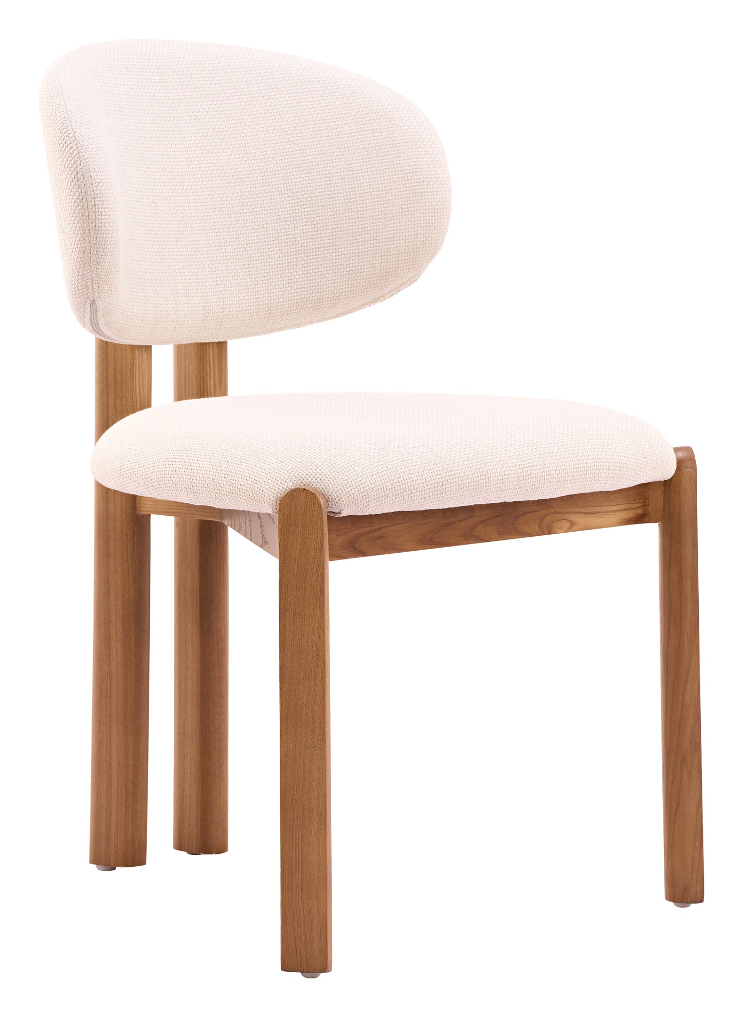 Rosetta Beige & Walnut Dining Chair (Set of 2) - Ornate Home