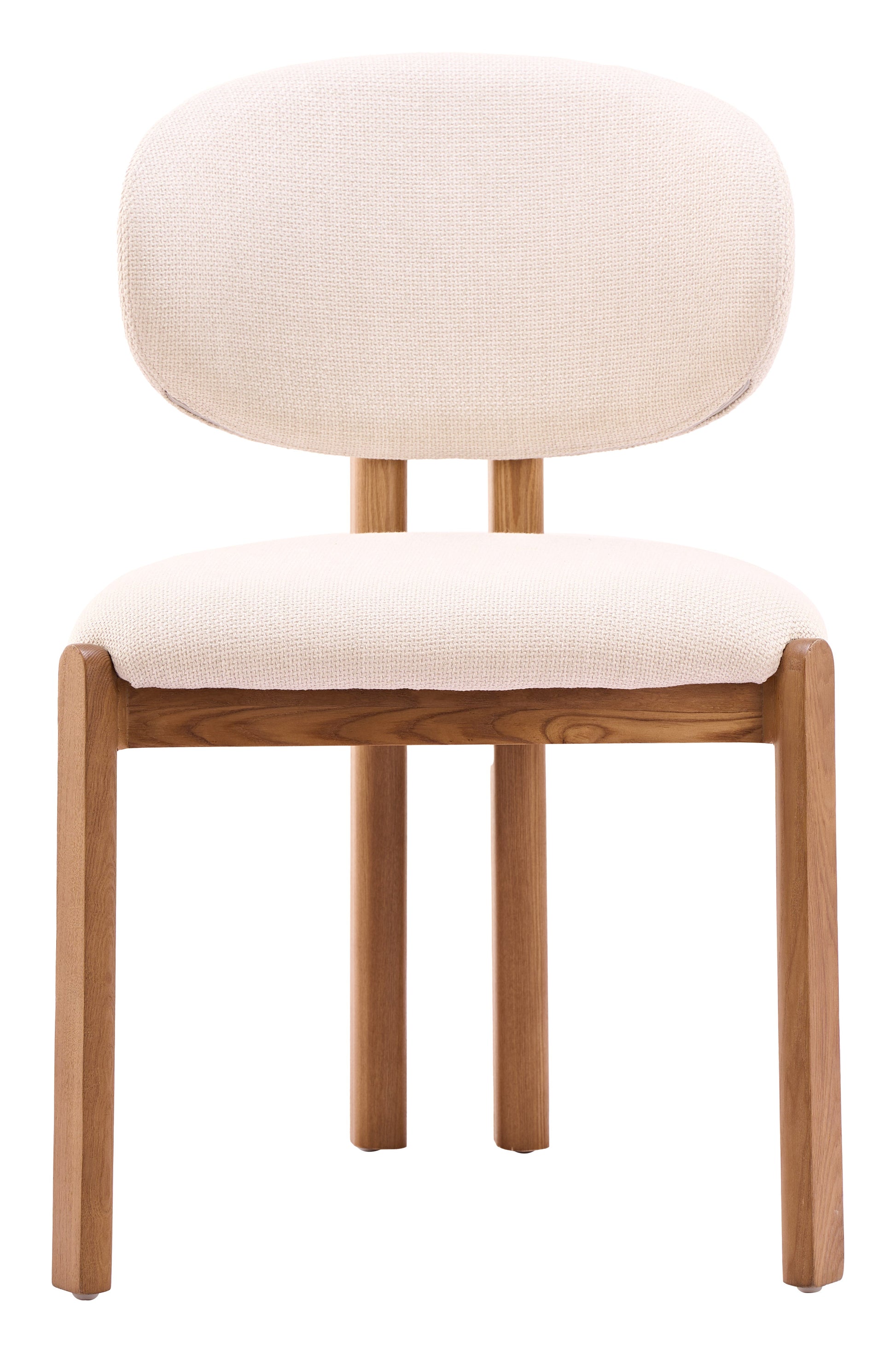 Rosetta Beige & Walnut Dining Chair (Set of 2) - Ornate Home