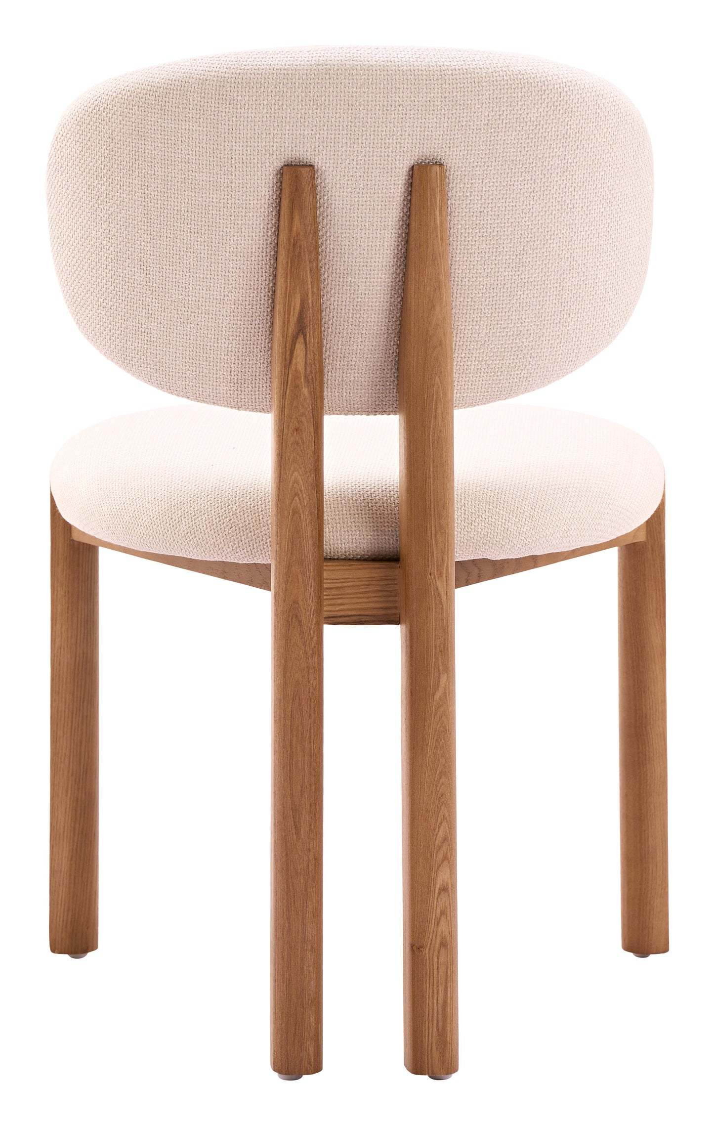 Rosetta Beige & Walnut Dining Chair (Set of 2) - Ornate Home