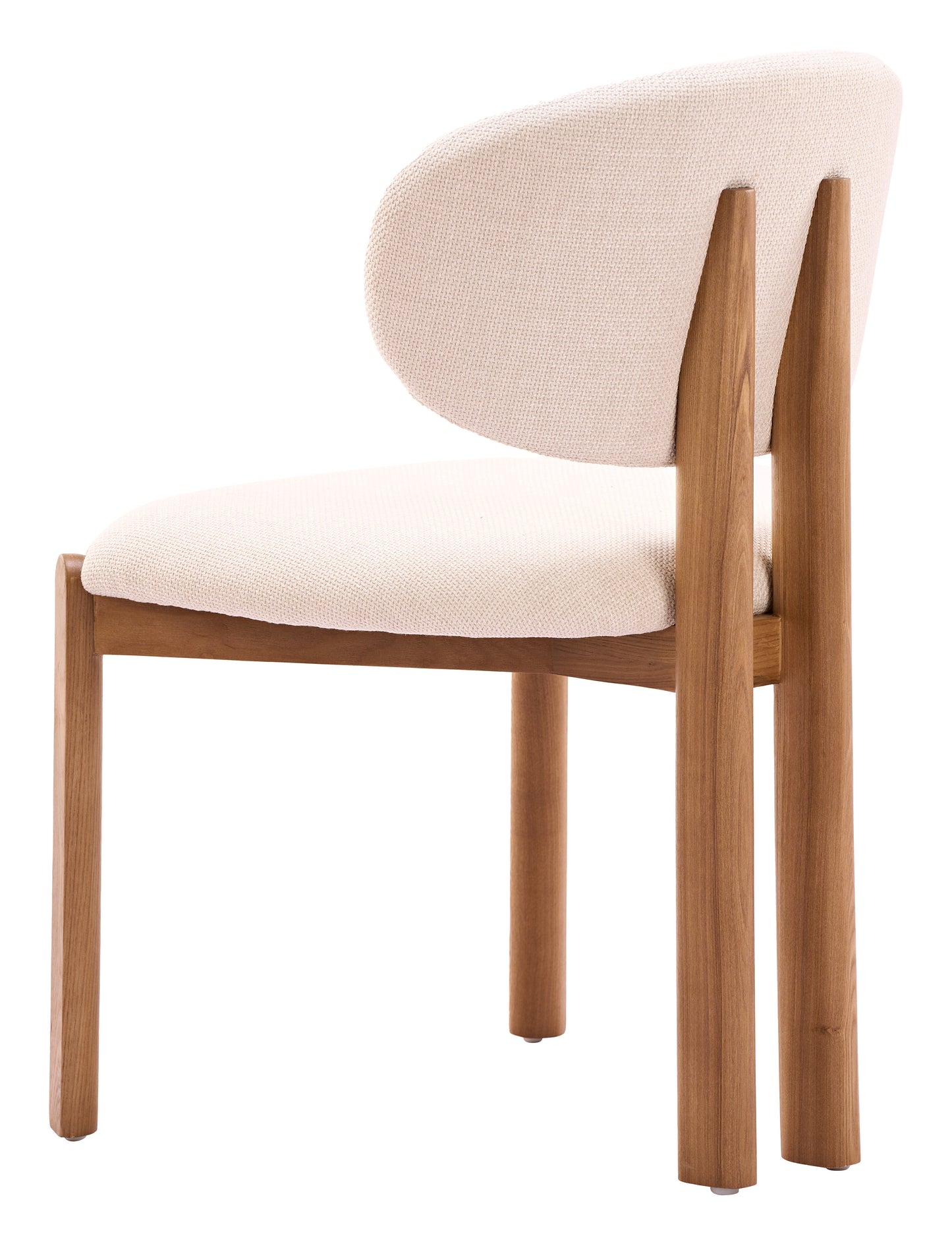 Rosetta Beige & Walnut Dining Chair (Set of 2) - Ornate Home