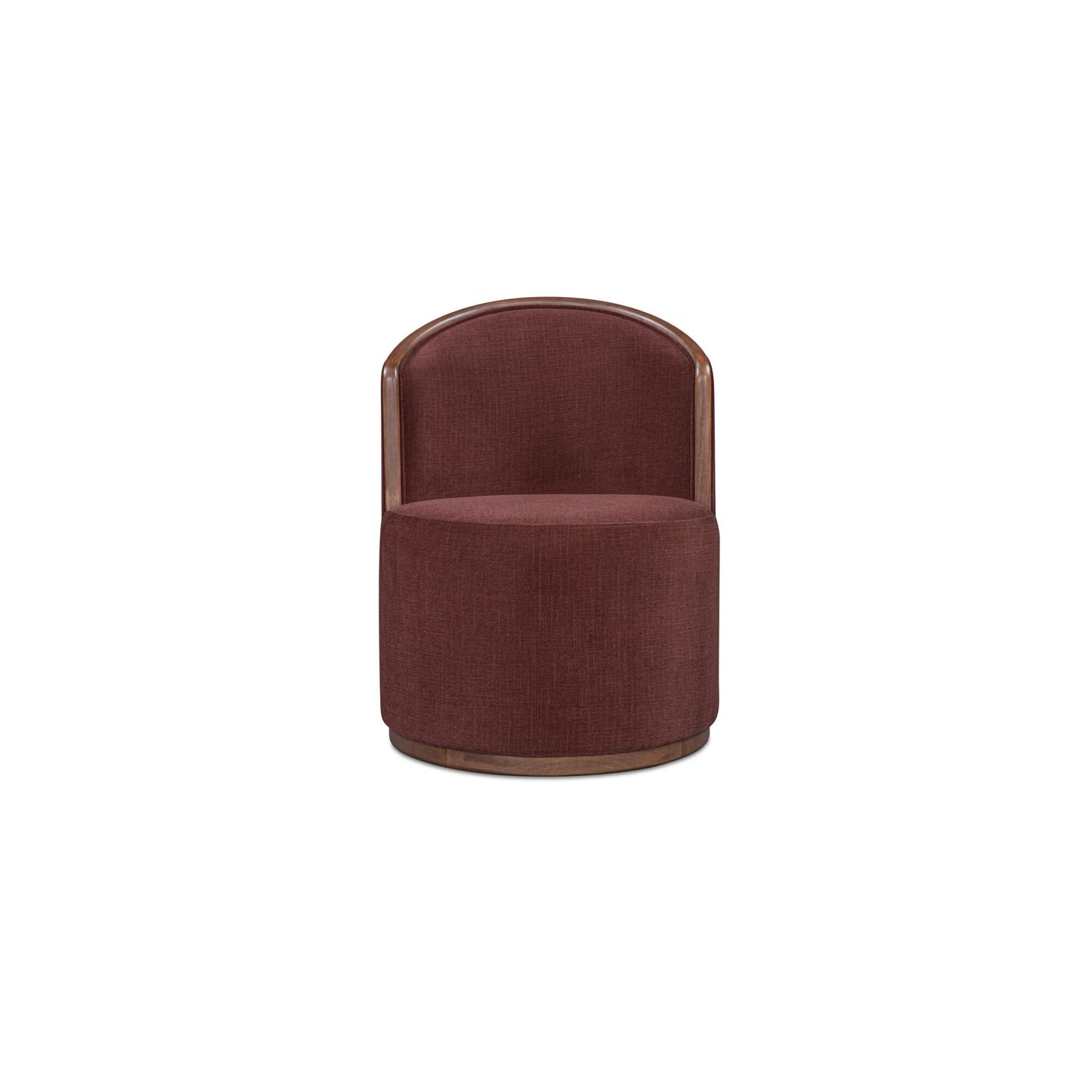 Rossi Berry/Natural Swivel Dining Chair - Ornate Home