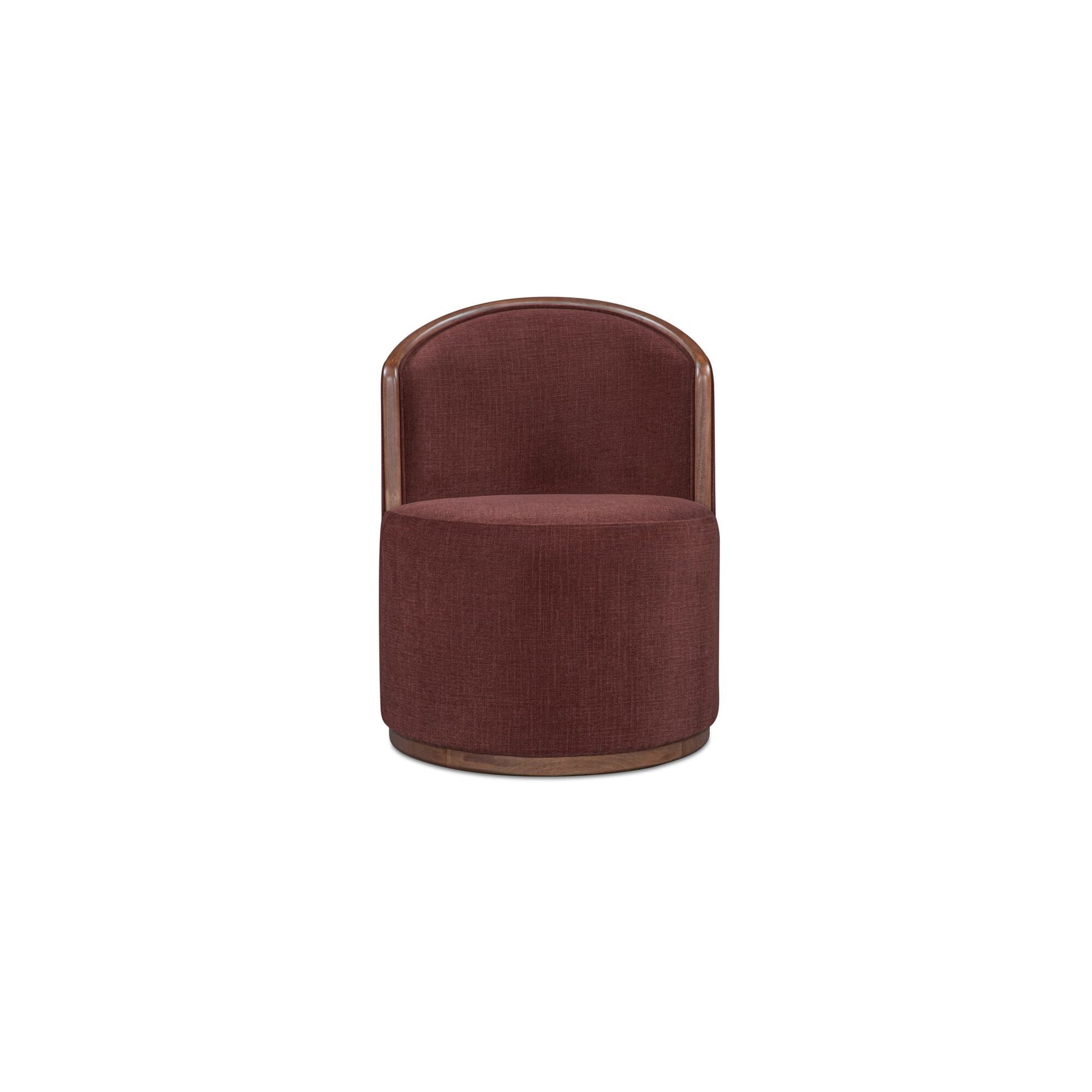 Rossi Berry/Natural Swivel Dining Chair - Ornate Home