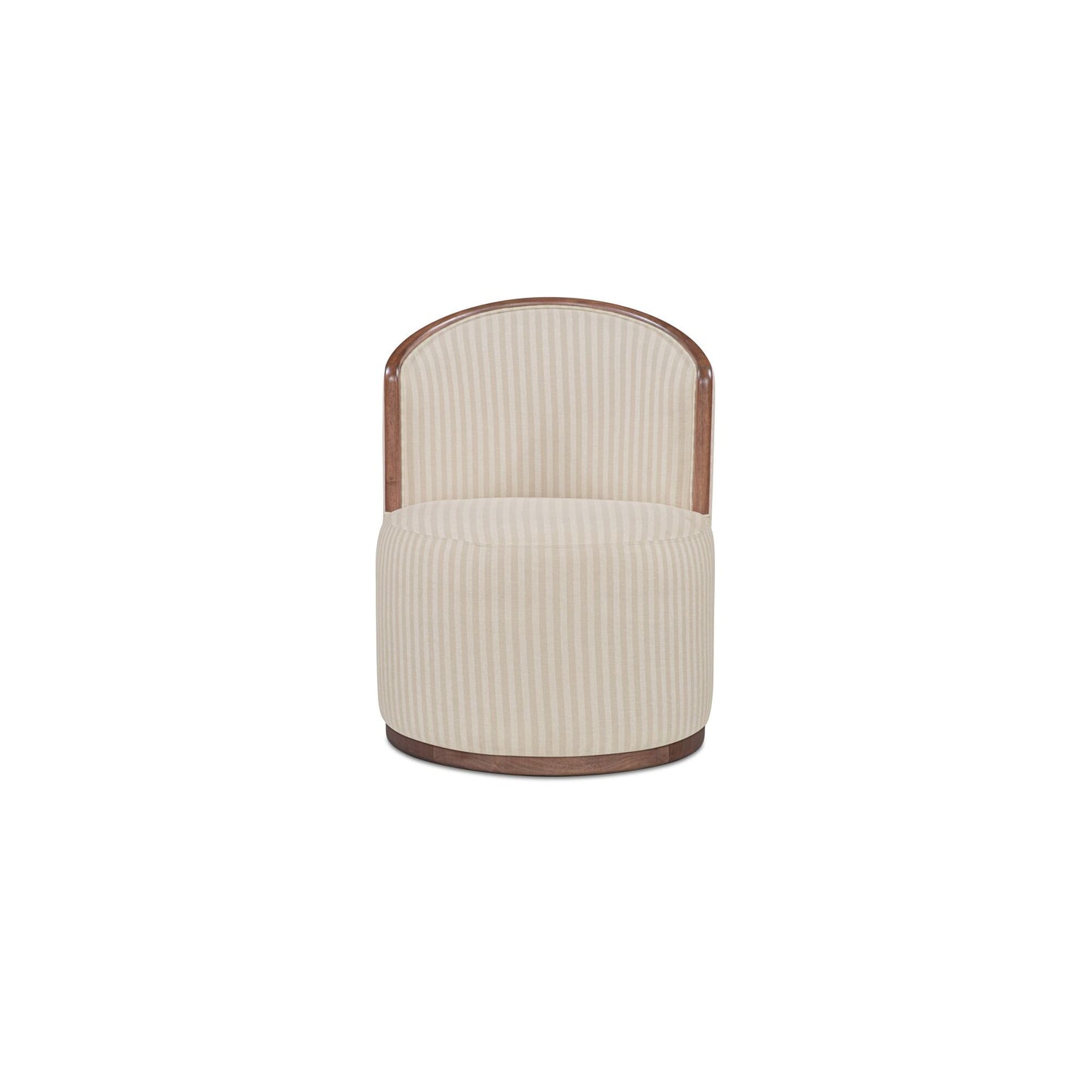 Rossi Stripe/Natural Swivel Dining Chair - Ornate Home