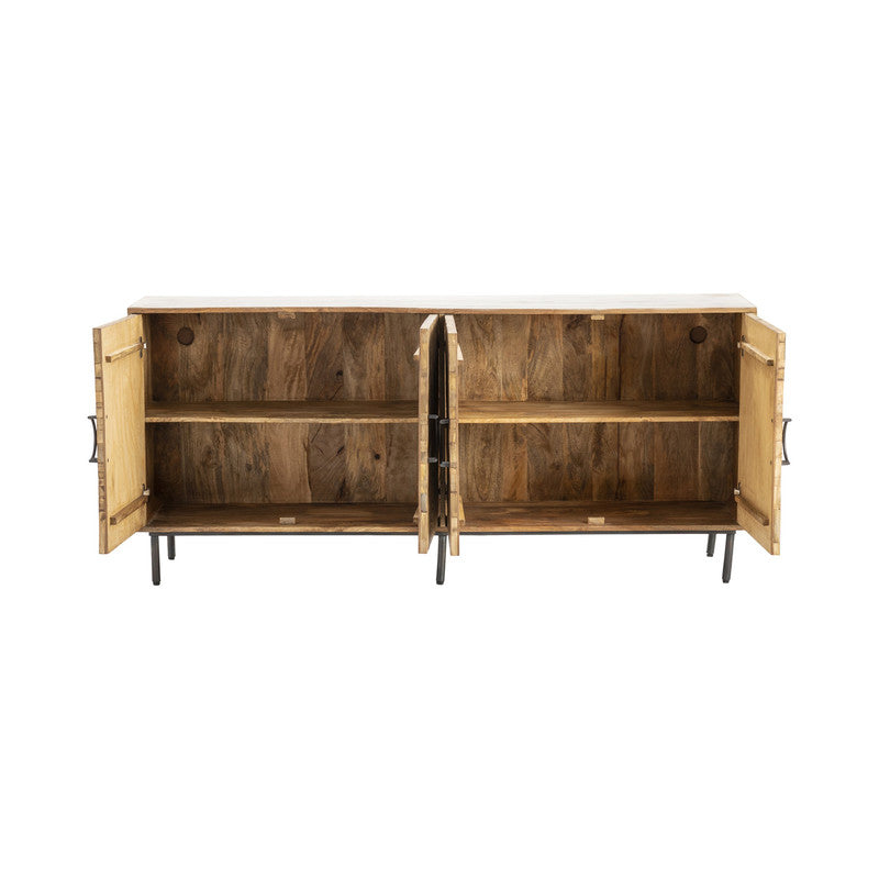 Roswell Brown/Black Sideboard - Ornate Home