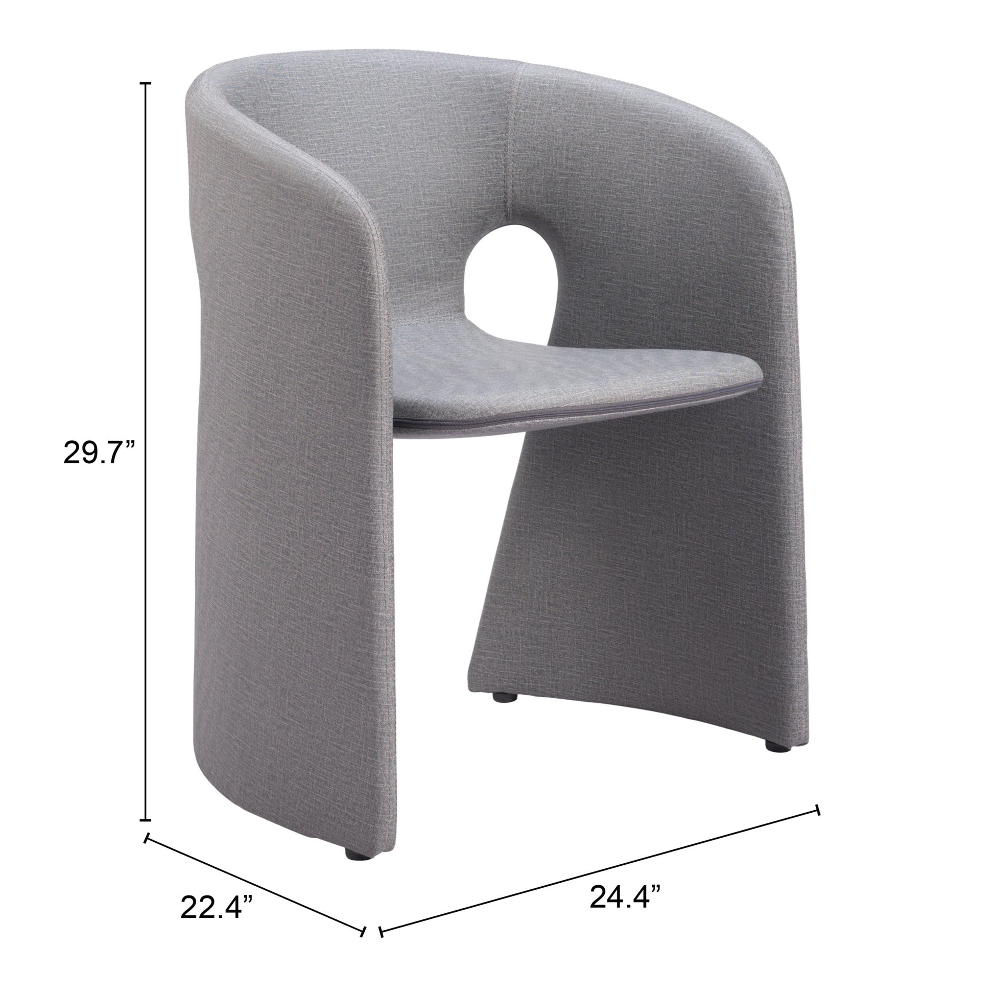 Rosyth Slate Gray Dining Chair - Ornate Home