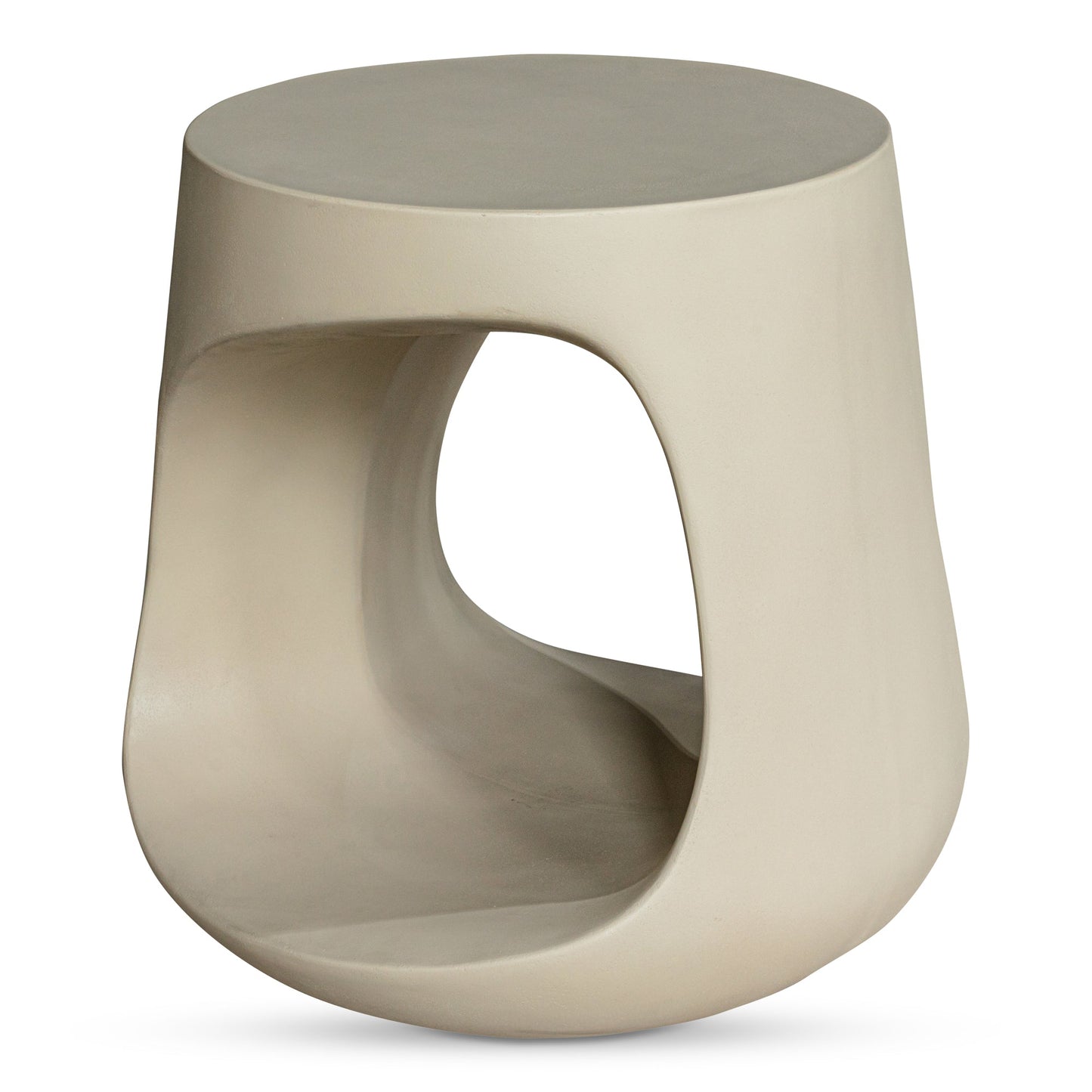 Rothko Cream Outdoor Stool - Ornate Home